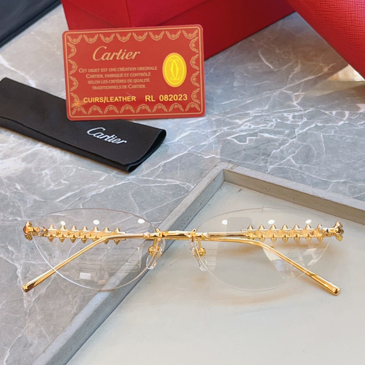 ，【CARTIE*】卡地*亚新款太阳镜🕶️，高版本✨CT0543S，size: 58口16-140