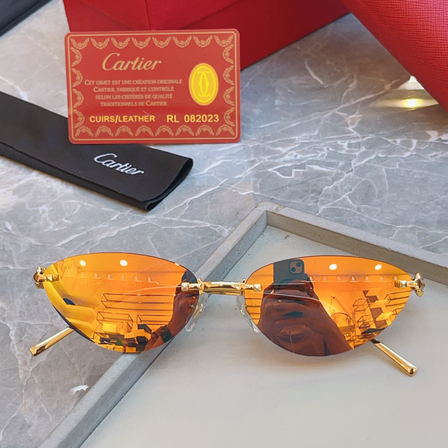 ，【CARTIE*】卡地*亚新款太阳镜🕶️，高版本✨CT0543S，size: 58口16-140
