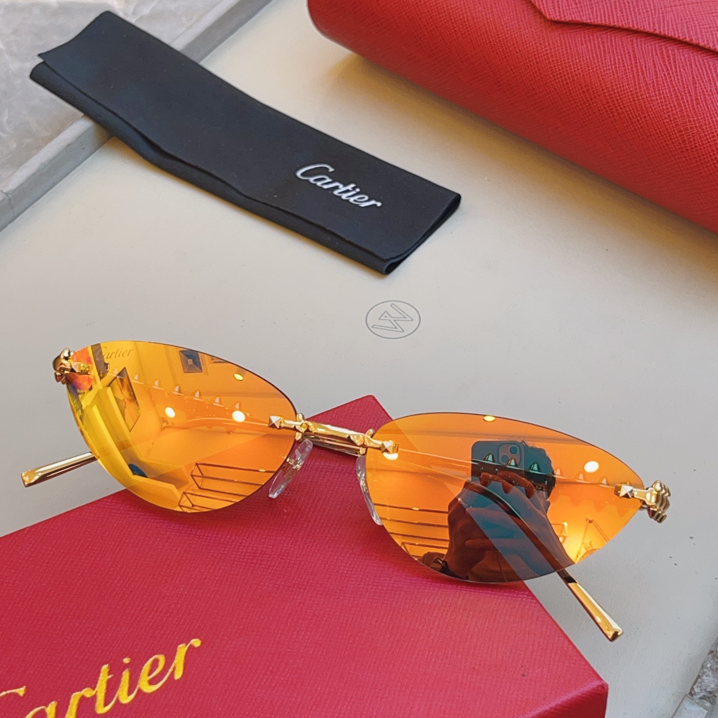，【CARTIE*】卡地*亚新款太阳镜🕶️，高版本✨CT0543S，size: 58口16-140