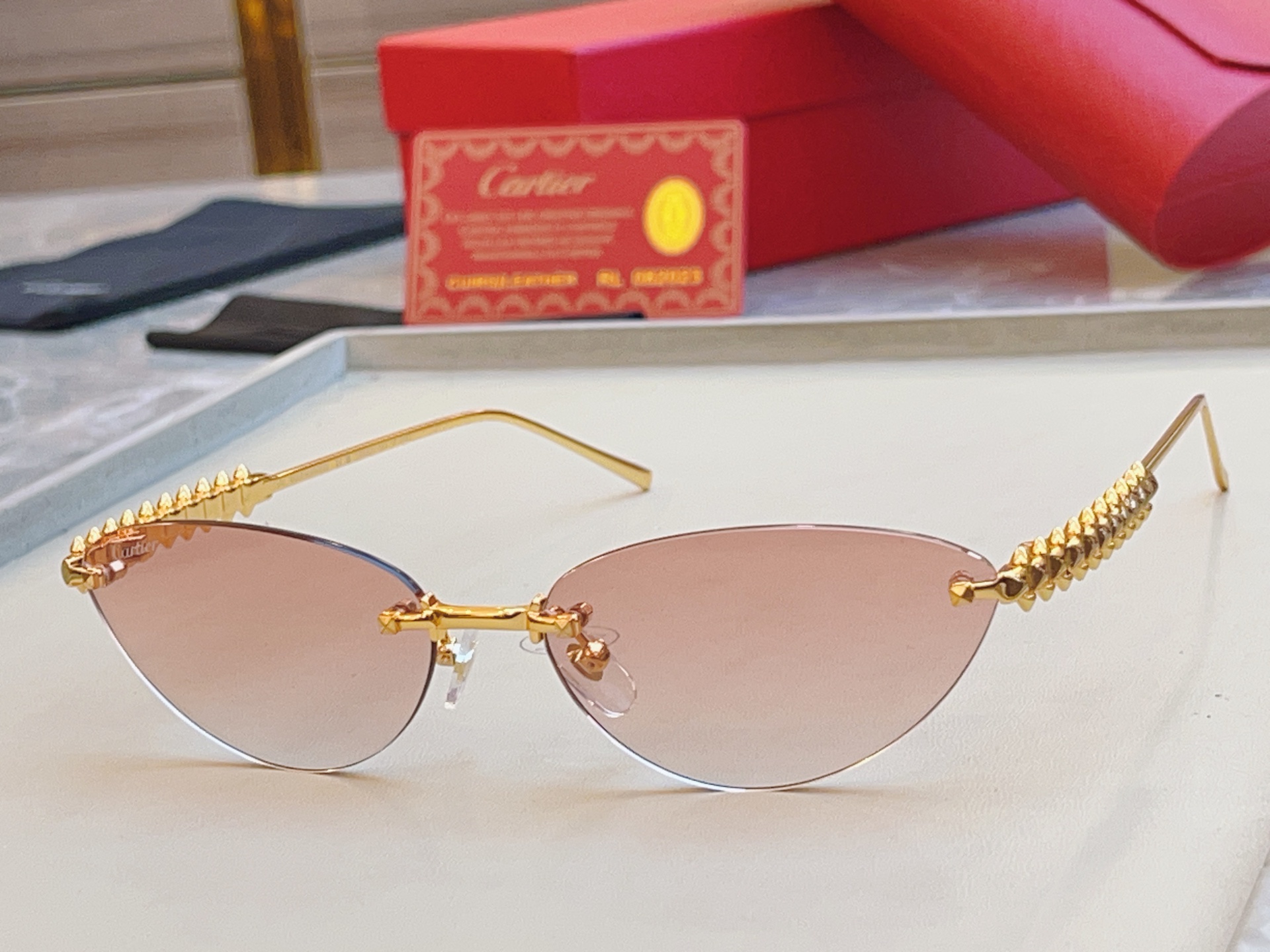 ，【CARTIE*】卡地*亚新款太阳镜🕶️，高版本✨CT0543S，size: 58口16-140