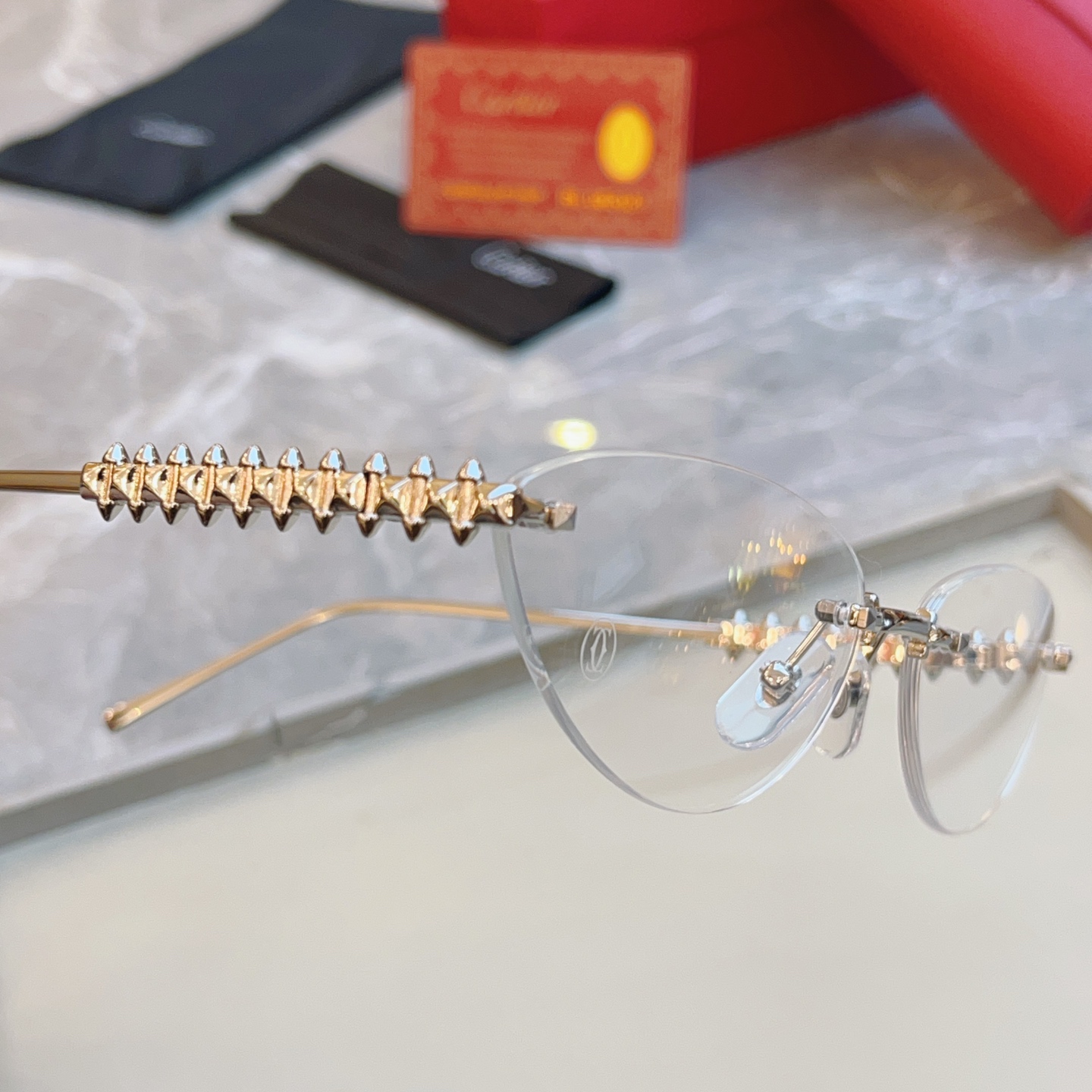 ，【CARTIE*】卡地*亚新款太阳镜🕶️，高版本✨CT0543S，size: 58口16-140