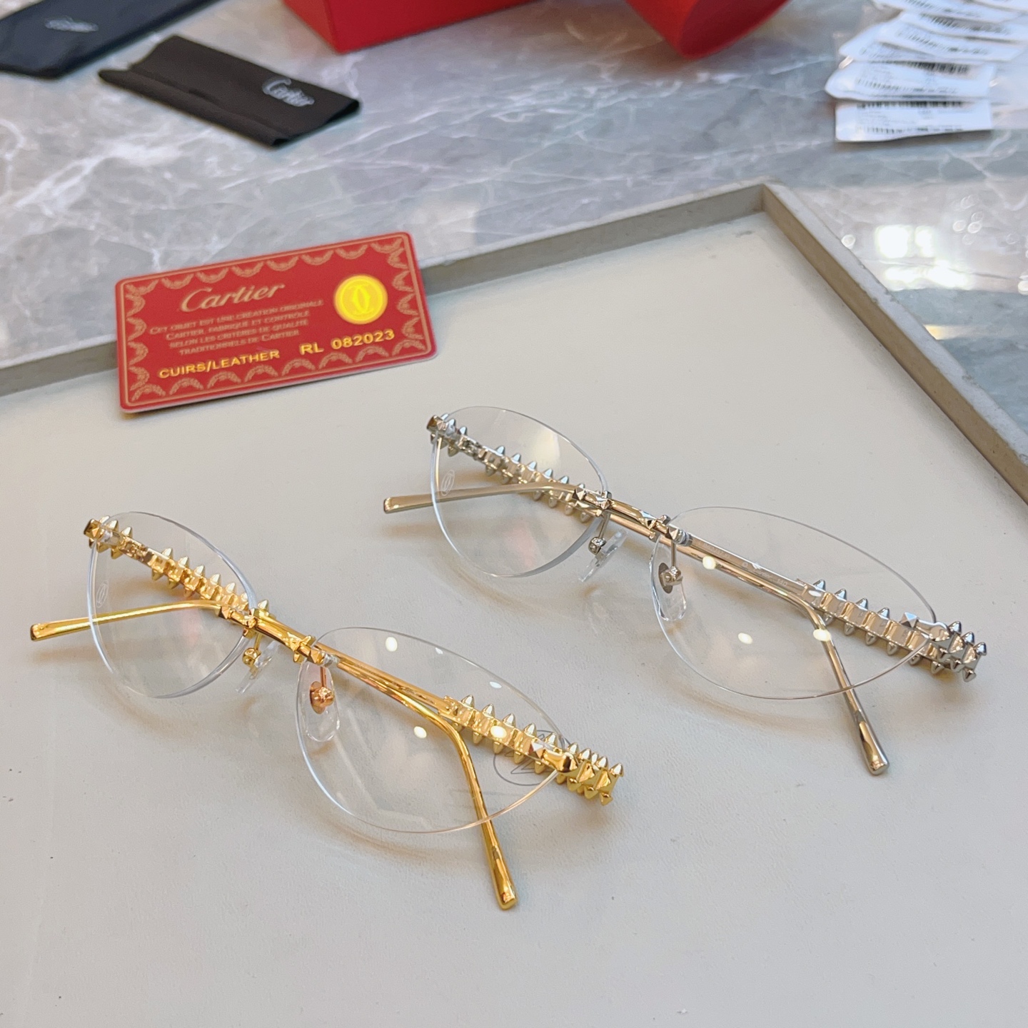 ，【CARTIE*】卡地*亚新款太阳镜🕶️，高版本✨CT0543S，size: 58口16-140
