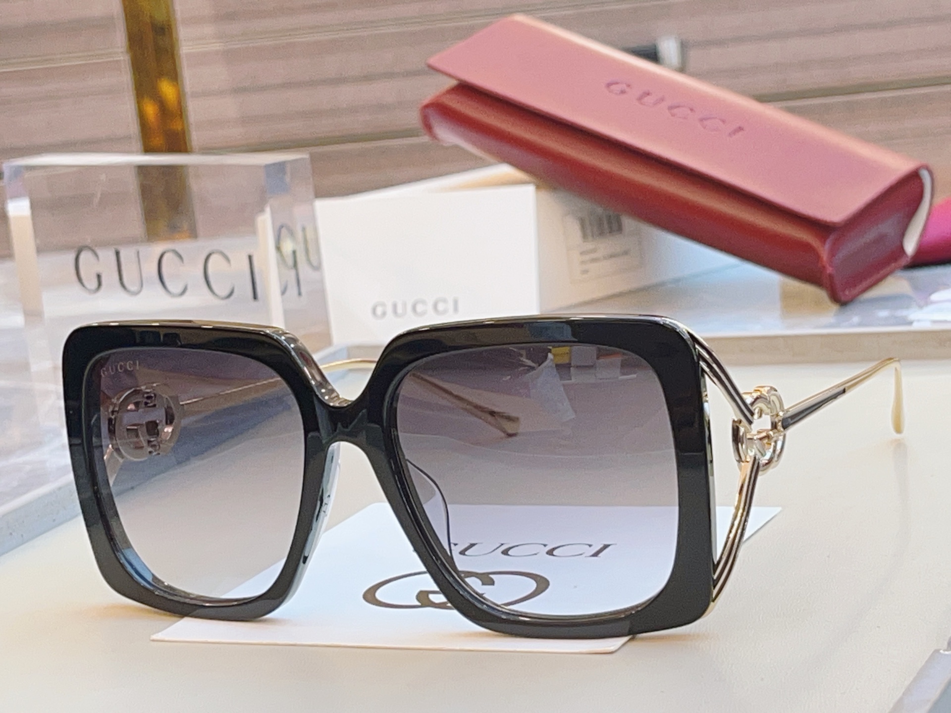 【GUCC*】古*驰新款太阳镜🕶️，高版本✨GG1324SA，SIZE:52口19-135 XL