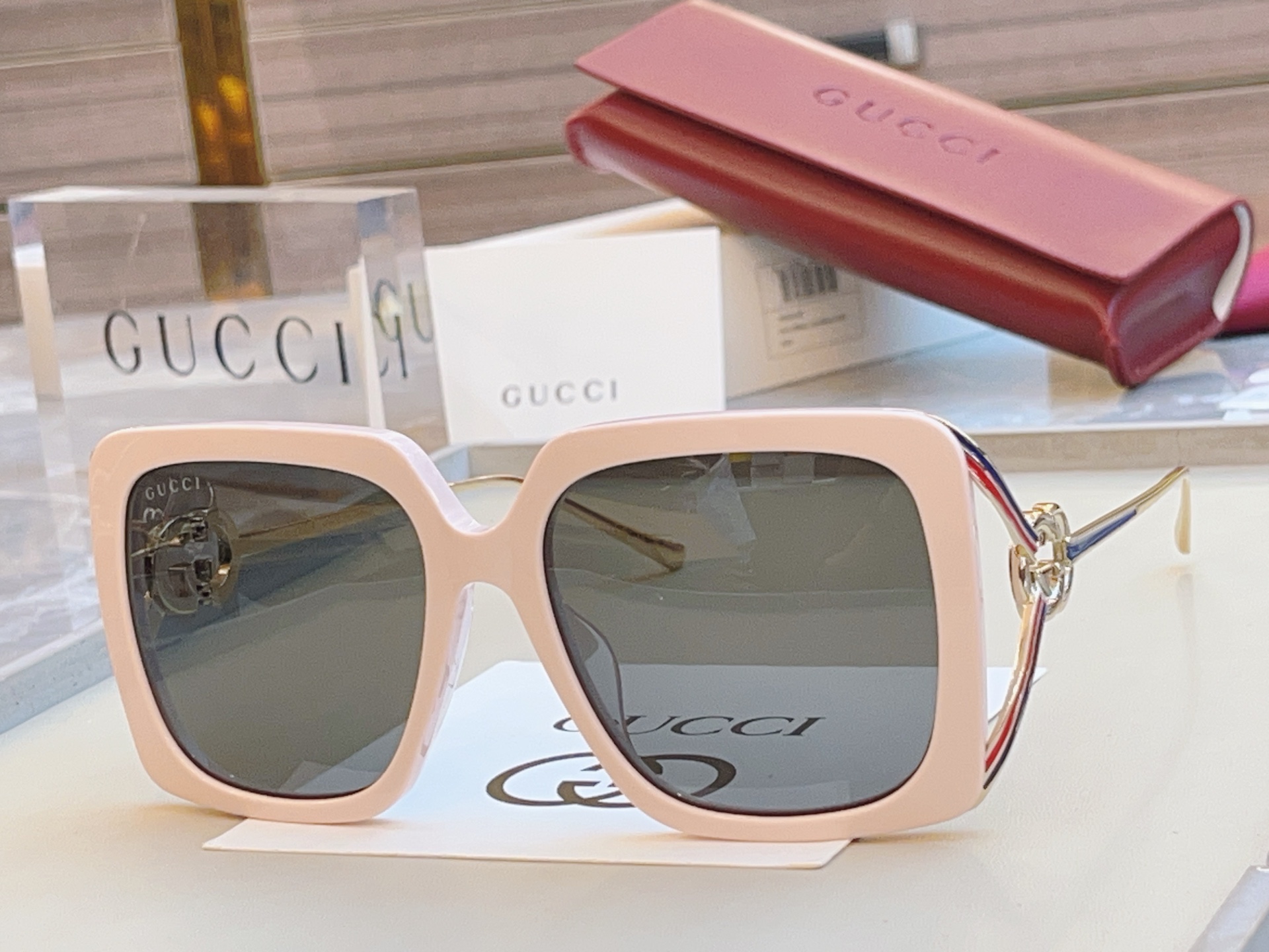 【GUCC*】古*驰新款太阳镜🕶️，高版本✨GG1324SA，SIZE:52口19-135 XL