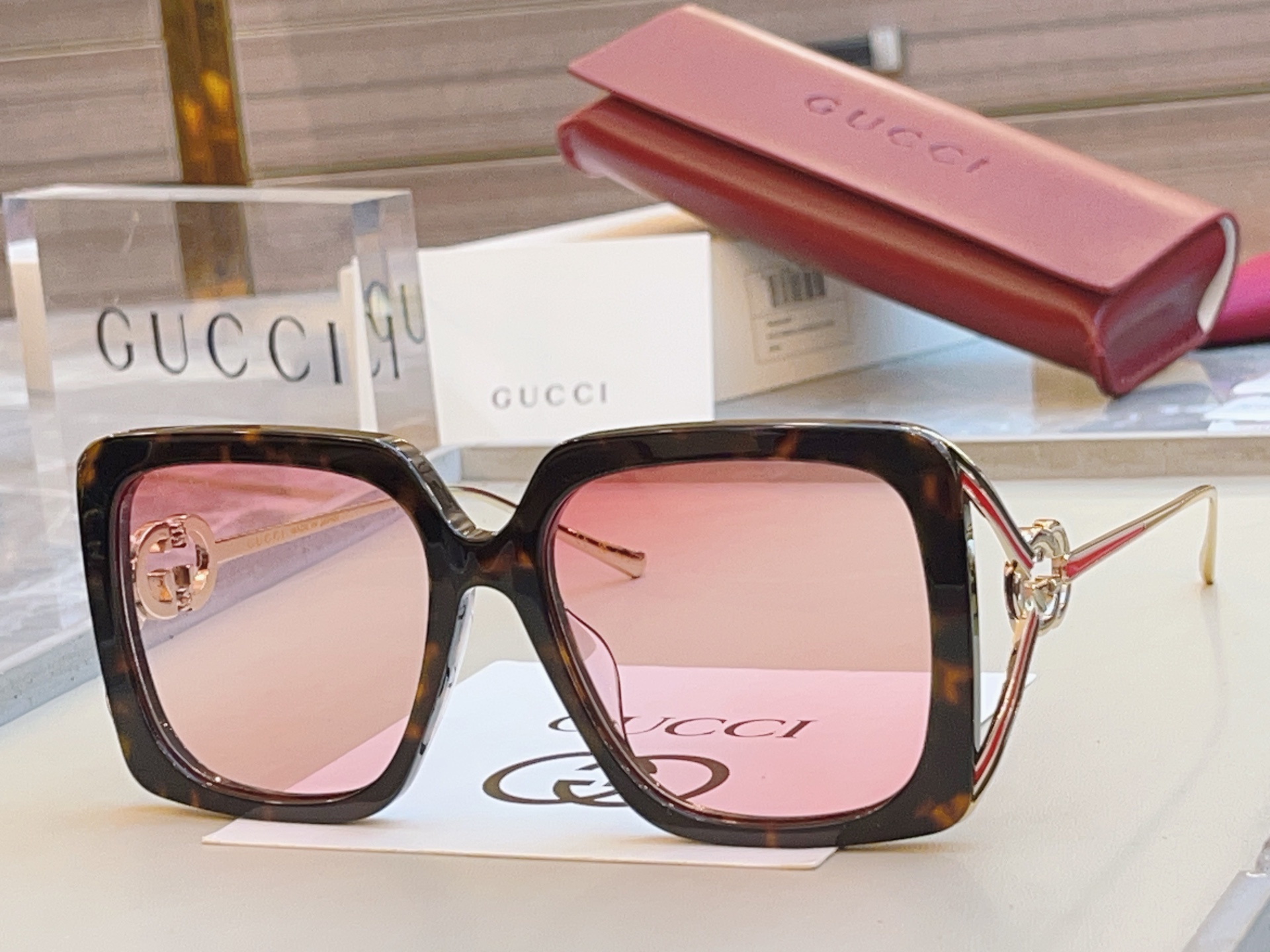 【GUCC*】古*驰新款太阳镜🕶️，高版本✨GG1324SA，SIZE:52口19-135 XL