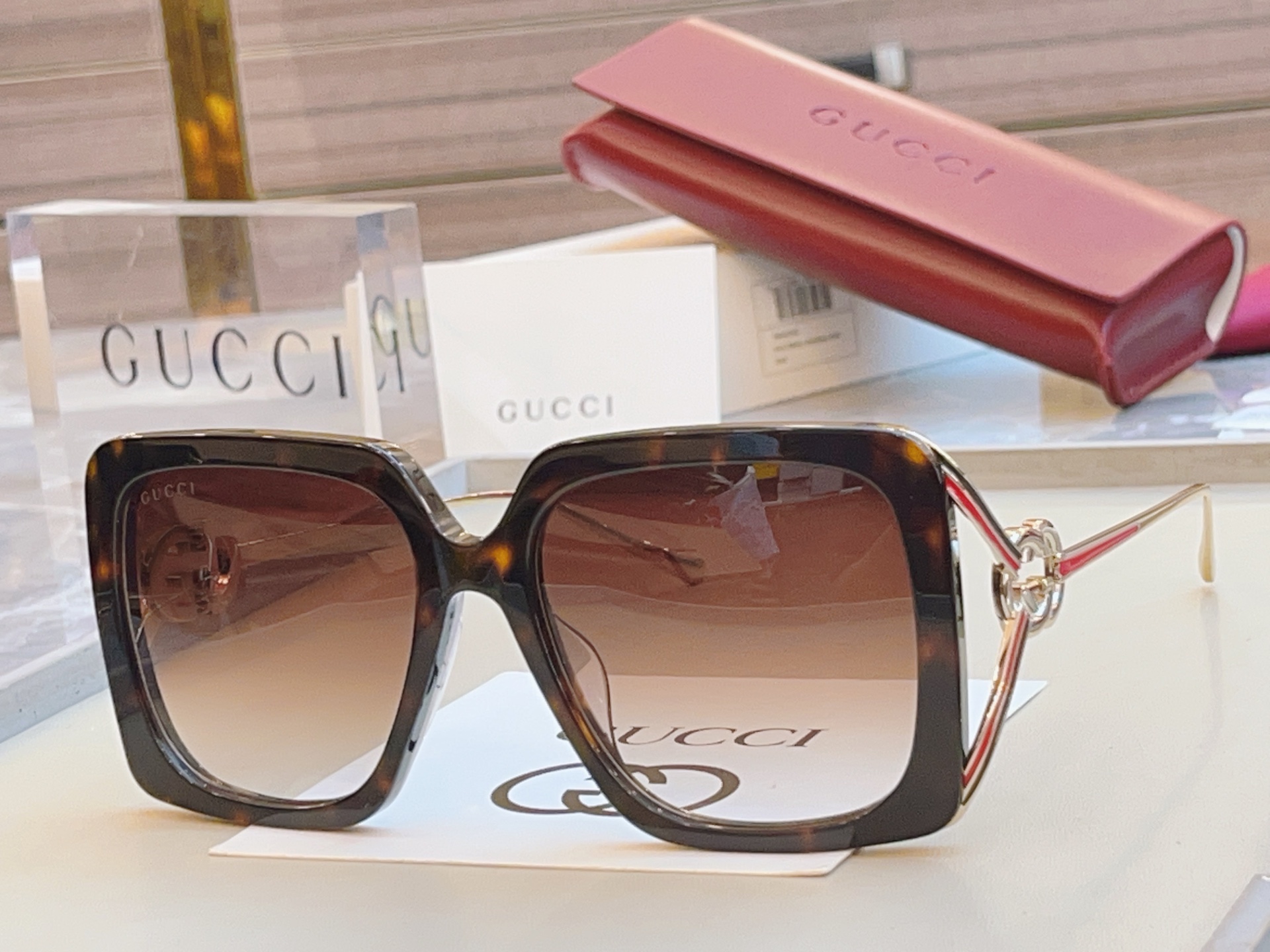 【GUCC*】古*驰新款太阳镜🕶️，高版本✨GG1324SA，SIZE:52口19-135 XL