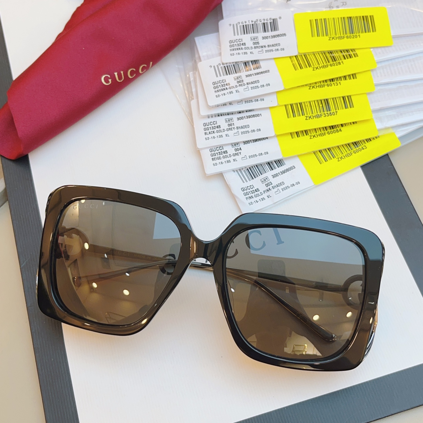 ，【GUCC*】古*驰新款太阳镜🕶️，高版本✨GG1324SA，SIZE:52口19-135 XL