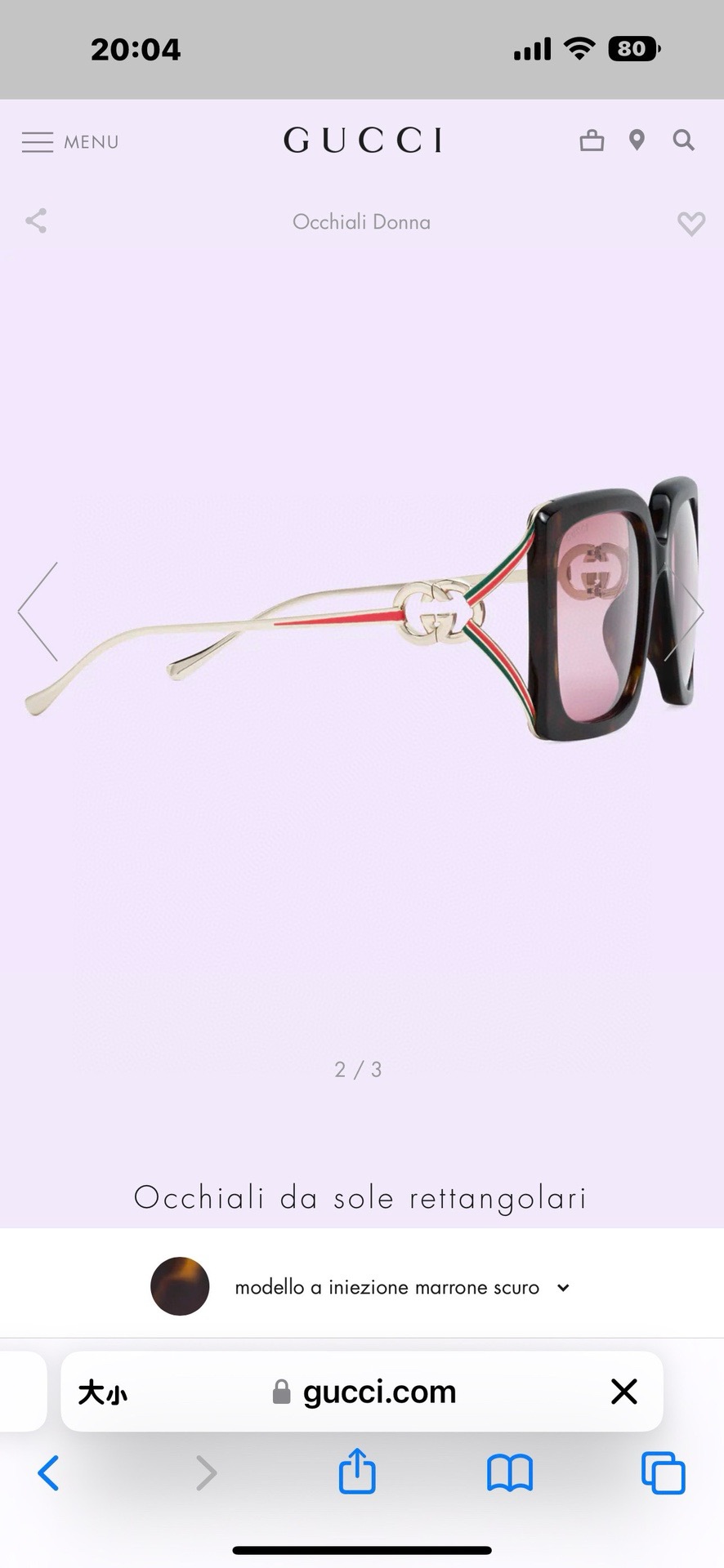 【GUCC*】古*驰新款太阳镜🕶️，高版本✨GG1324SA，SIZE:52口19-135 XL
