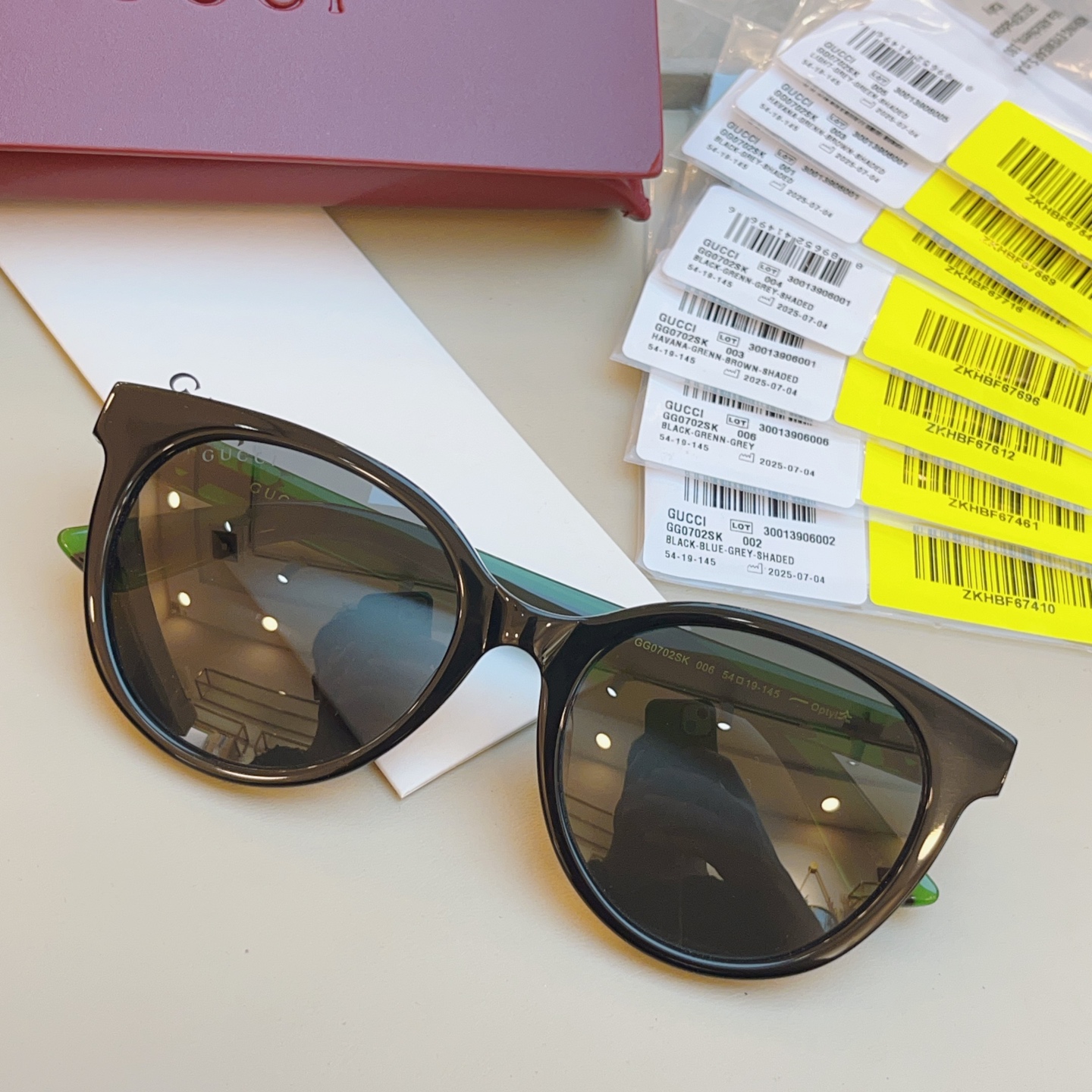 ，【GUCC*】古*驰新款太阳镜🕶️，高版本✨GG0702SK，SIZE:54口19-145