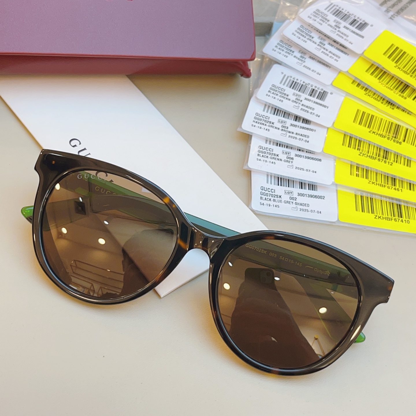，【GUCC*】古*驰新款太阳镜🕶️，高版本✨GG0702SK，SIZE:54口19-145