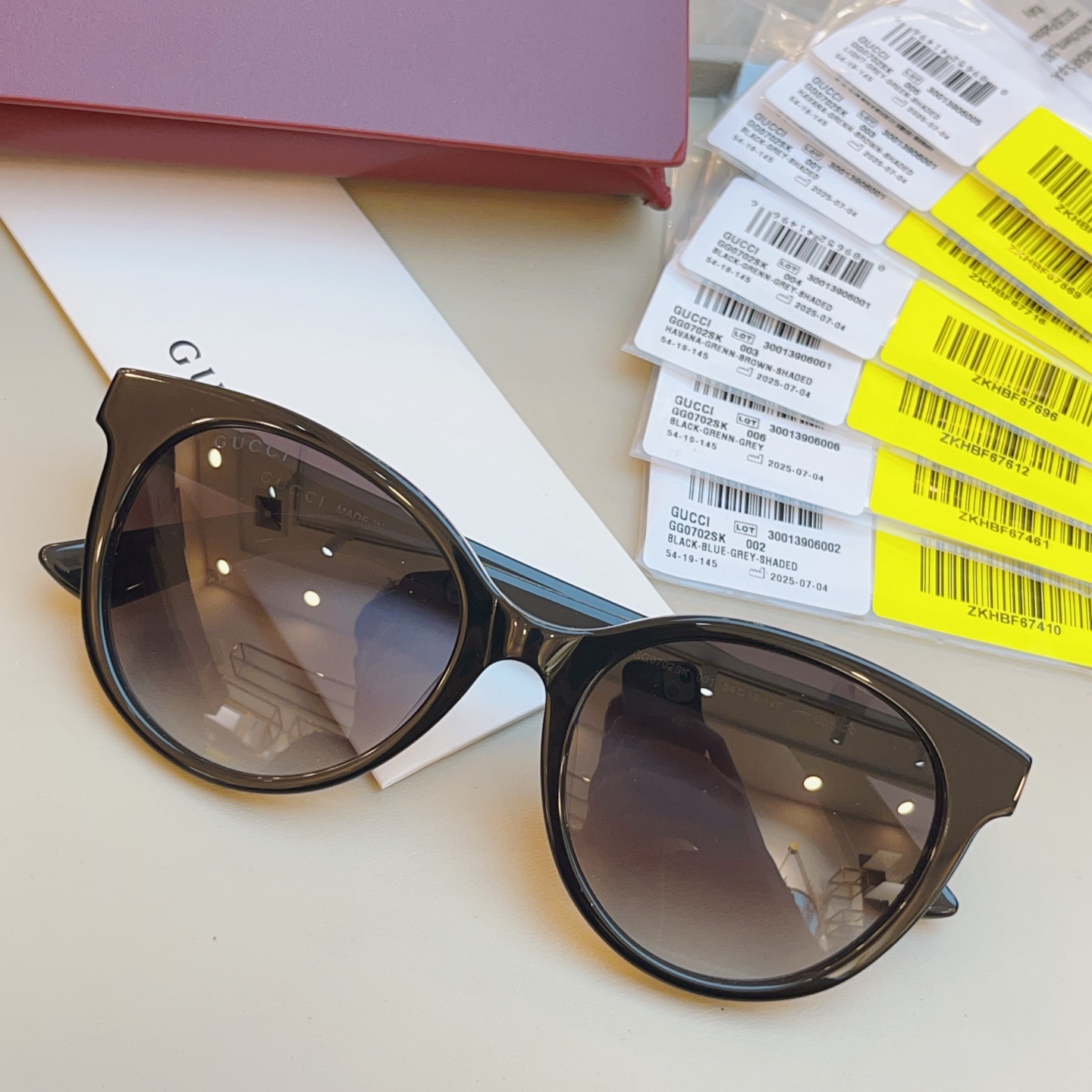 ，【GUCC*】古*驰新款太阳镜🕶️，高版本✨GG0702SK，SIZE:54口19-145
