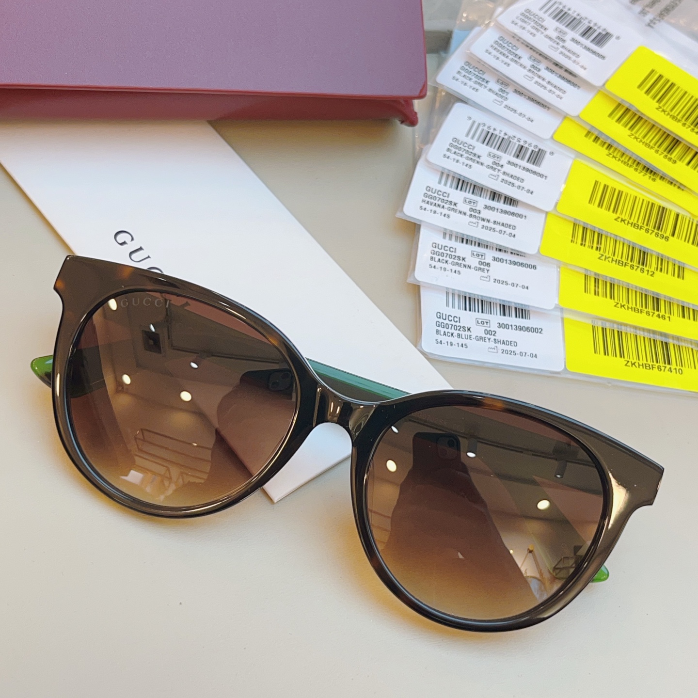 ，【GUCC*】古*驰新款太阳镜🕶️，高版本✨GG0702SK，SIZE:54口19-145