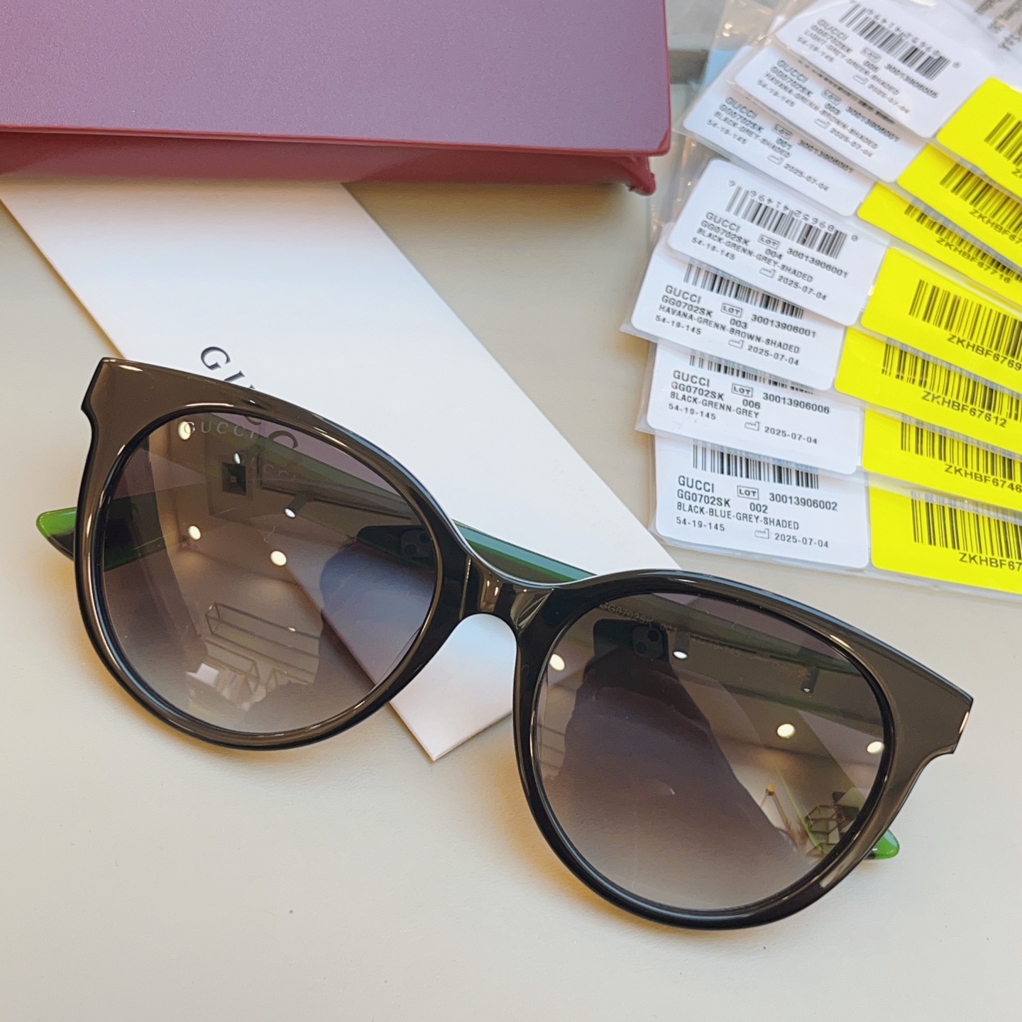 ，【GUCC*】古*驰新款太阳镜🕶️，高版本✨GG0702SK，SIZE:54口19-145