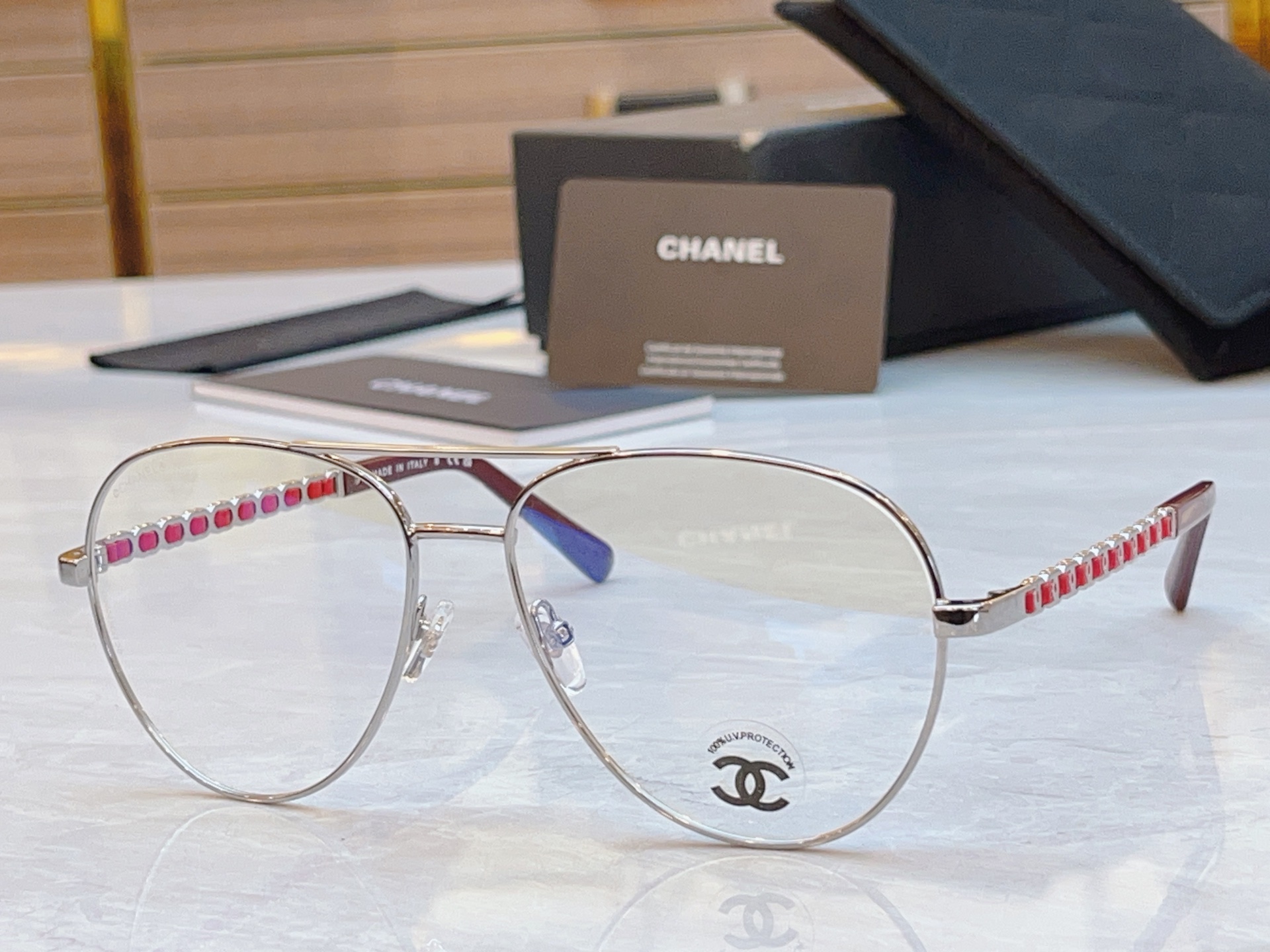 ，【CHANE*】香奈儿新款眼镜架，MODEL：CH2224Q，SIZE：57口16-145