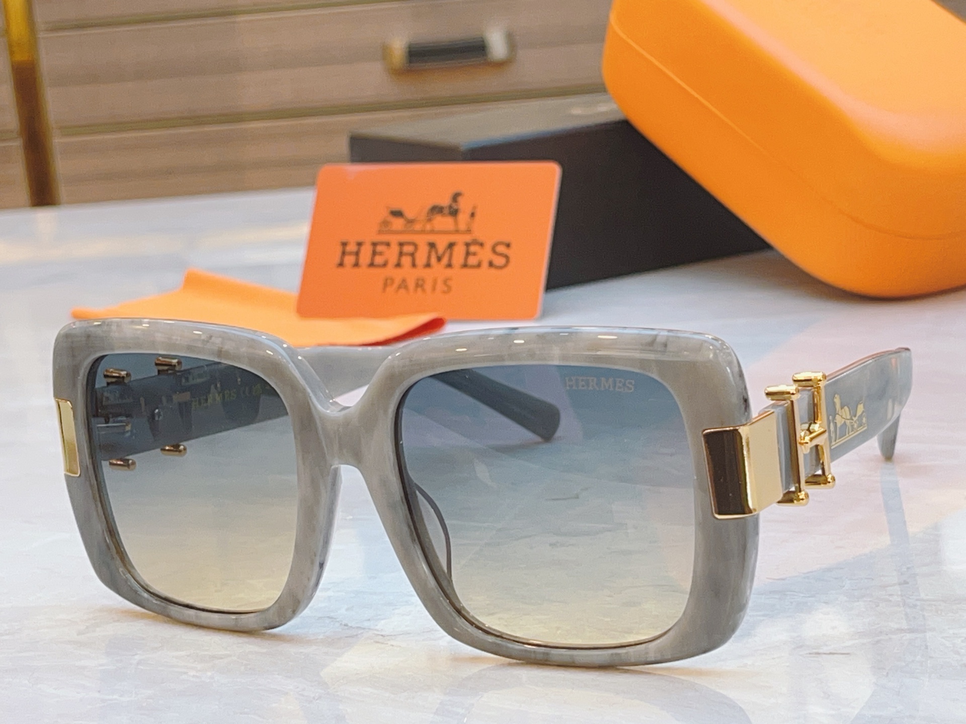 ，【HERME*】爱马*仕新款太阳镜🕶️，MODEL：9700，SIZE：55口20-142