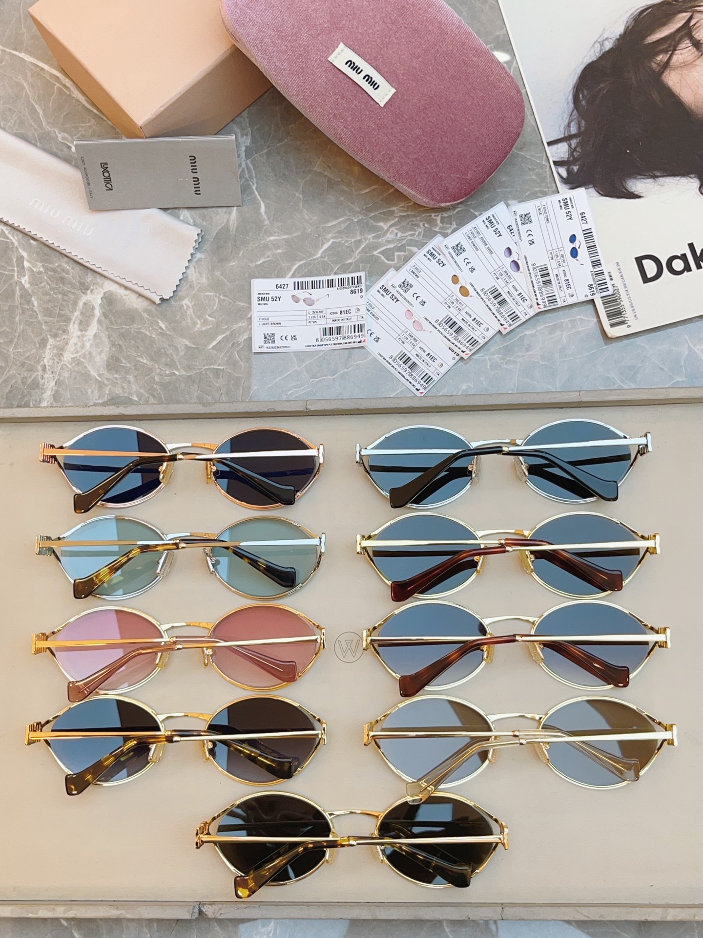，【MIUMI*】缪*缪新款太阳镜🕶️，ModSMU 52Y，高版本✨SIZE54口20-125