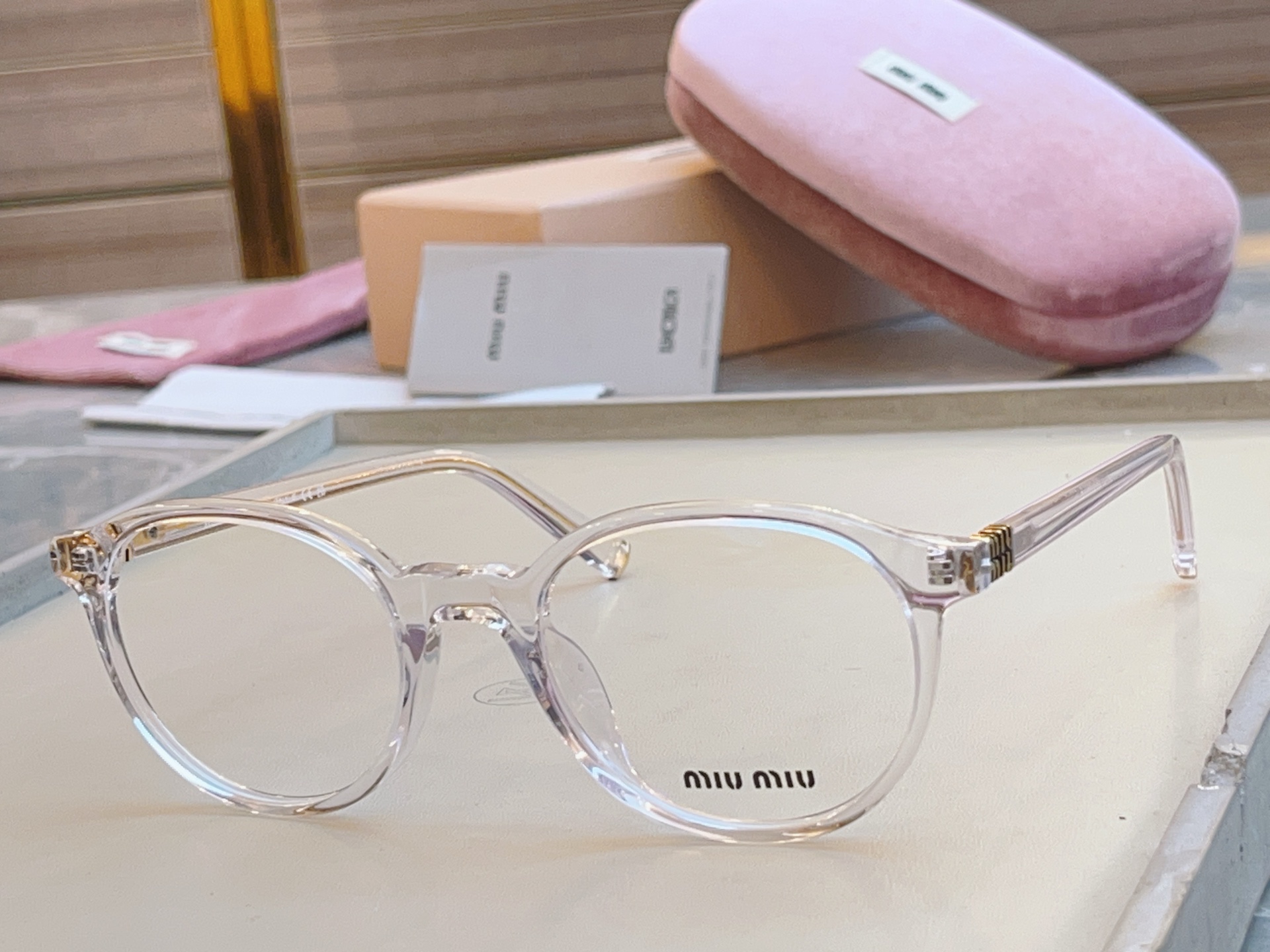 ，【MIUMI*】缪*缪新款眼镜架，Mod VMU 02W-F，SIZE50口18-140