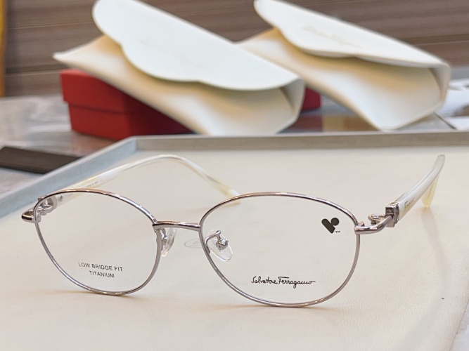 Salvatore Ferragamo SF2580LB Silver Eyeglasses Frames 53-16-140