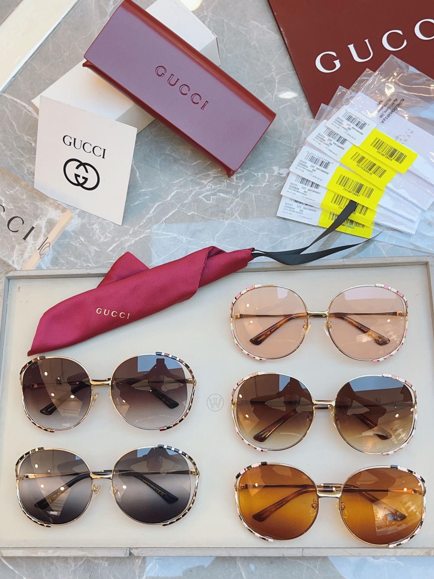 ，独家官网最新款 二维条码带包装/赞顶级牛货【GUCC*】古*驰 GG0595 复古 高端品质搭配最新