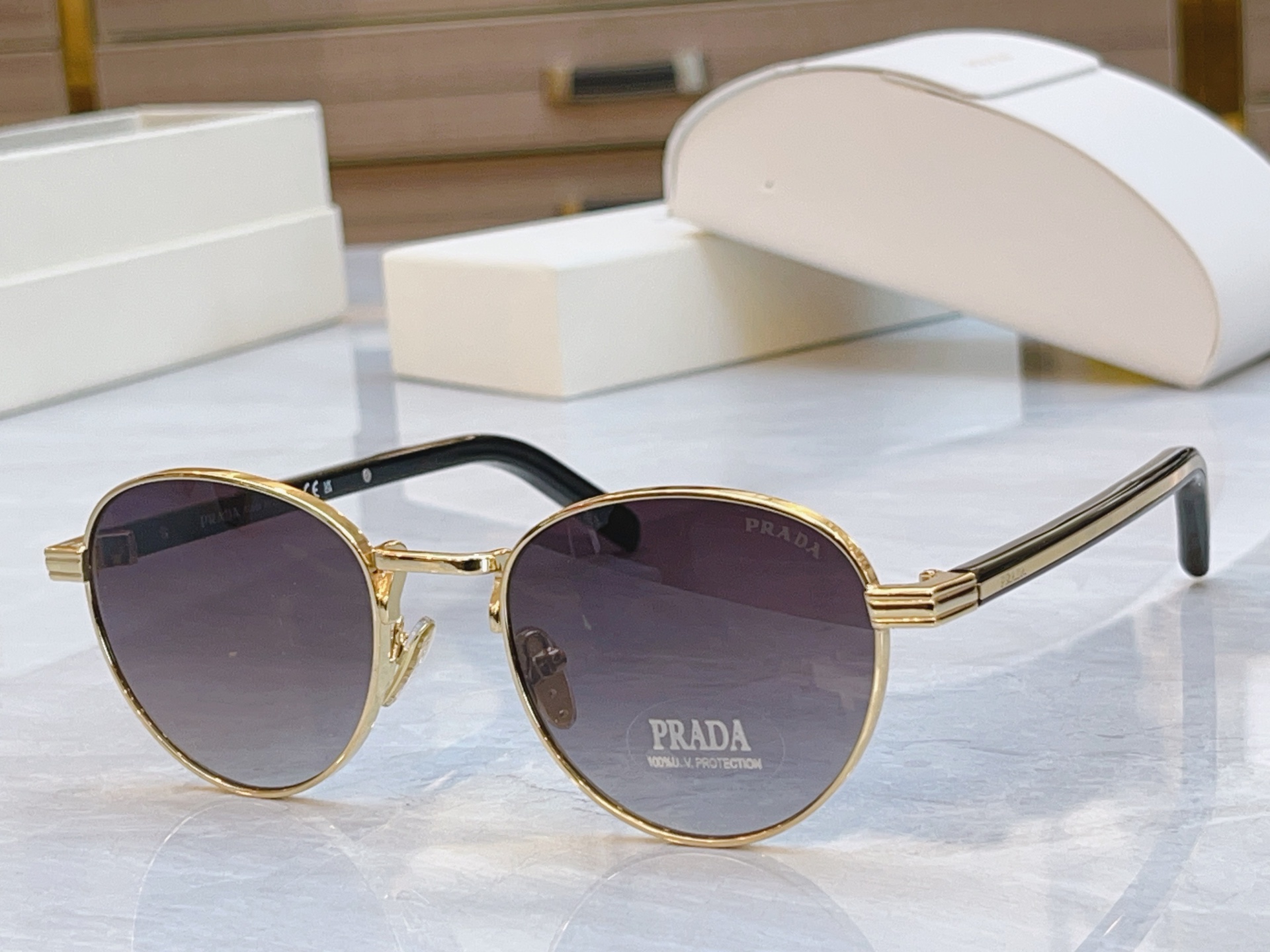 ，【PRAD*】普拉*达新款太阳镜，MODEL：PR B52S，SIZE：50口21-140