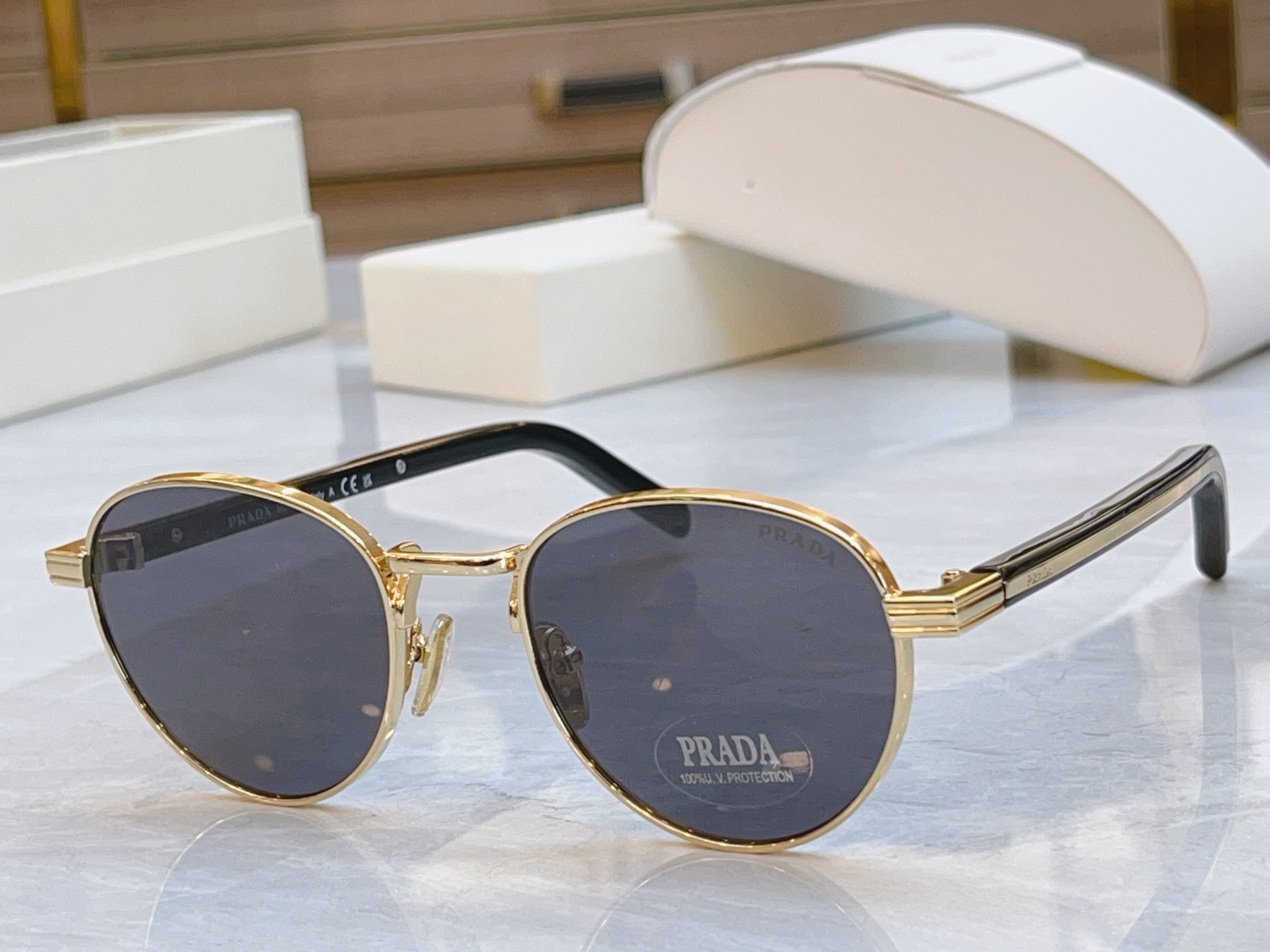 ，【PRAD*】普拉*达新款太阳镜，MODEL：PR B52S，SIZE：50口21-140