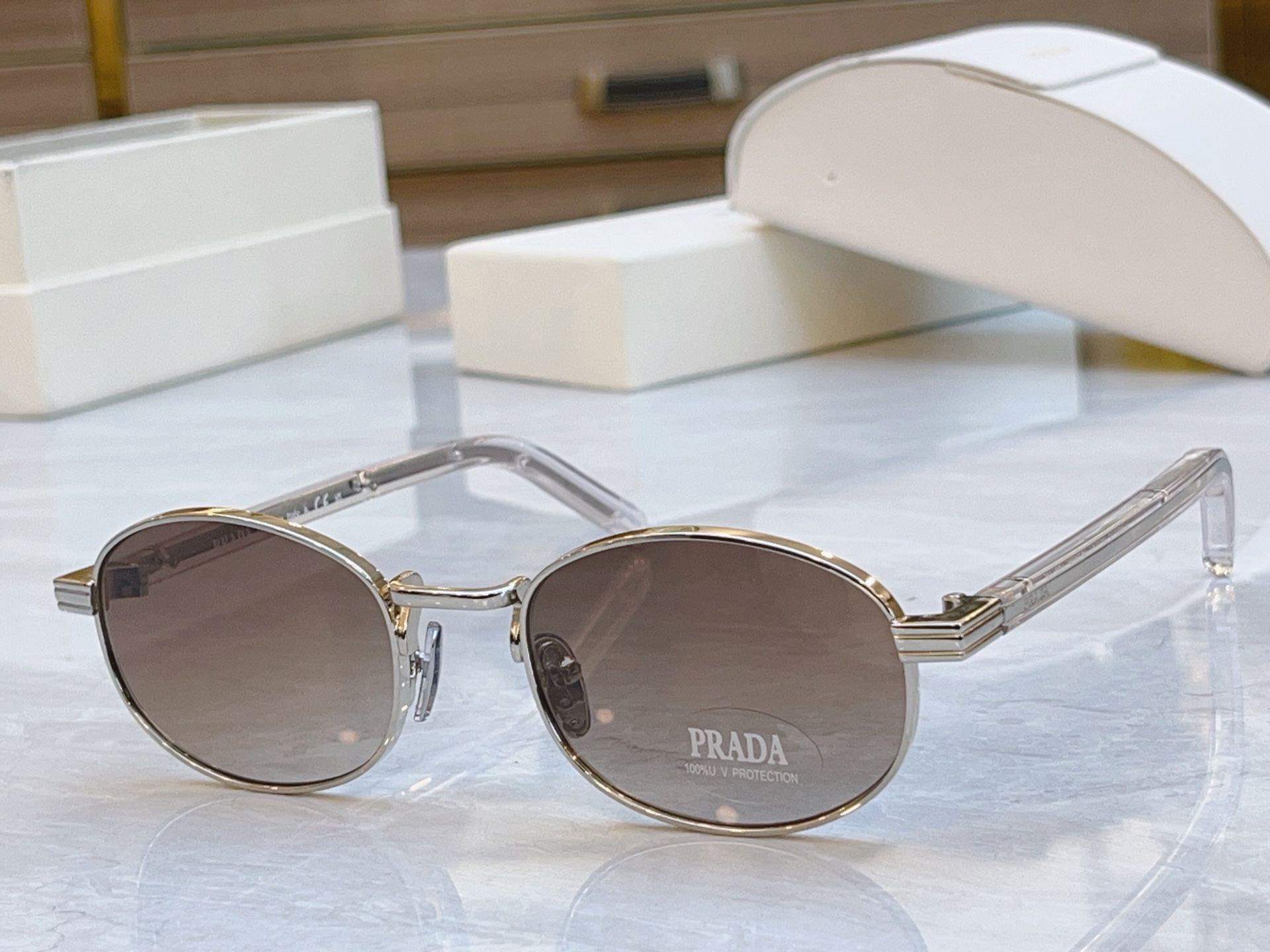 ，【PRAD*】普拉*达新款太阳镜，MODEL：PR B53S，SIZE：52口21-140