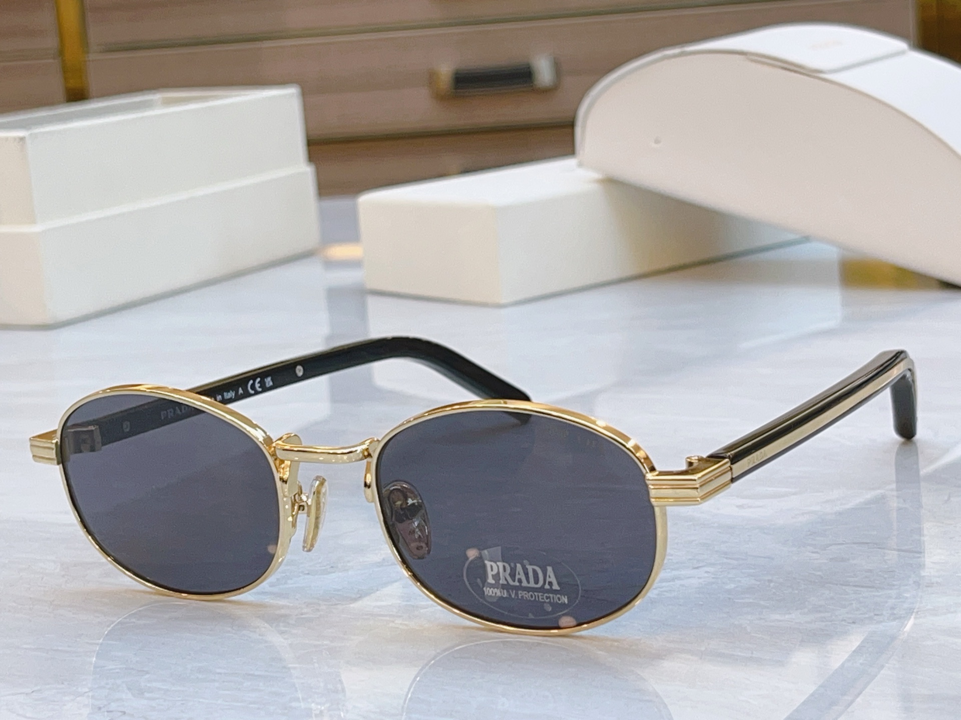 ，【PRAD*】普拉*达新款太阳镜，MODEL：PR B53S，SIZE：52口21-140