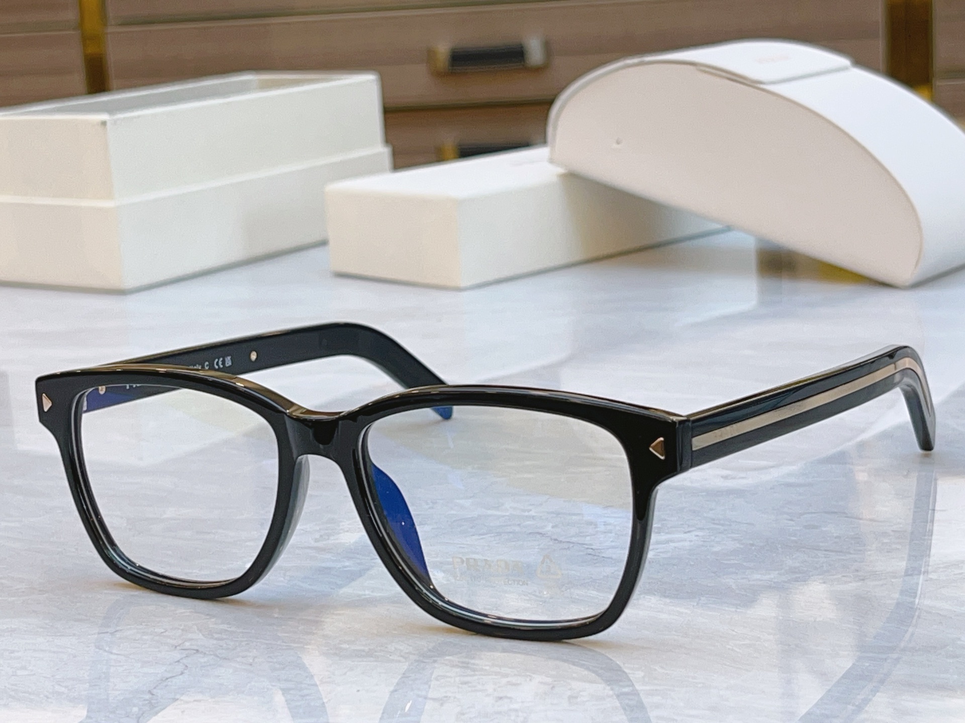 ，【PRAD*】普拉*达新款眼镜架，MODEL：VPR B01V，SIZE：54口18-150