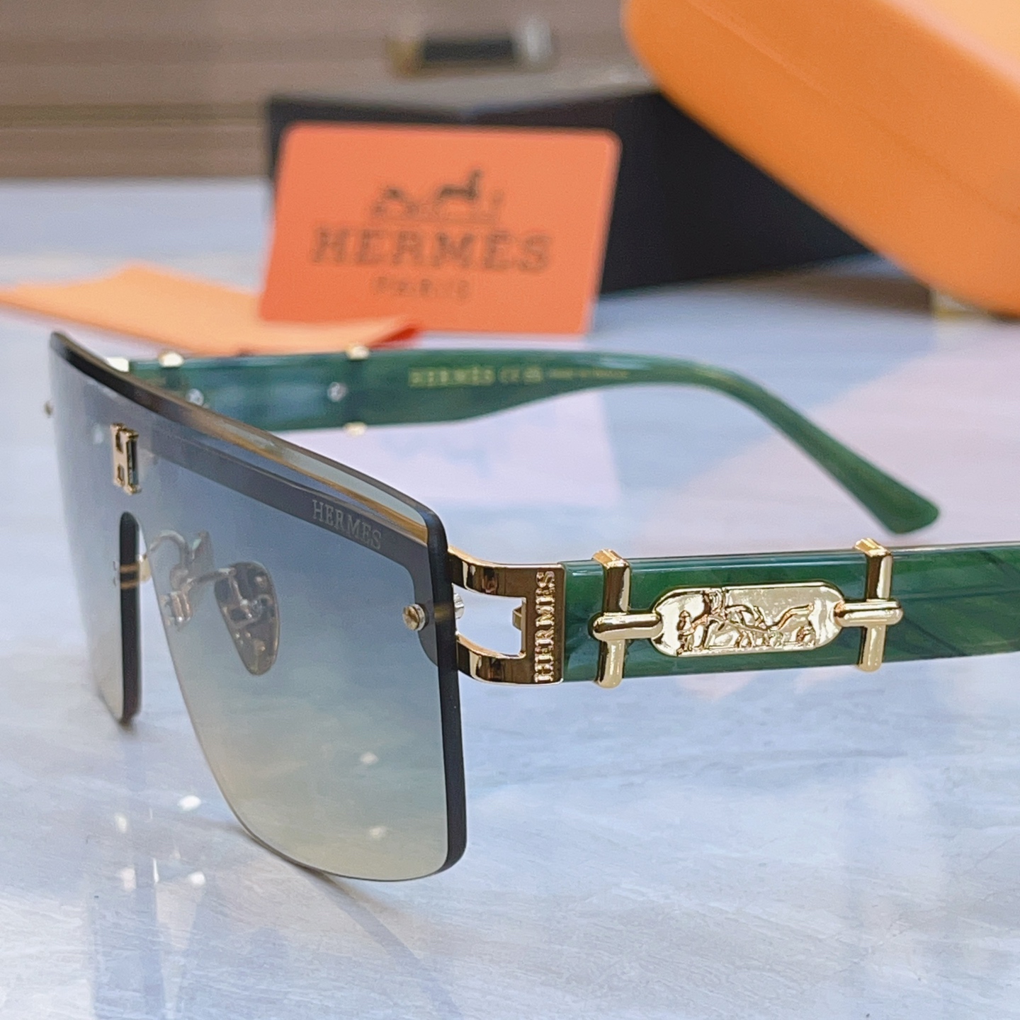 ，【HERME*】爱马*仕新款太阳镜🕶️，MODEL：9704，SIZE：135口0-140