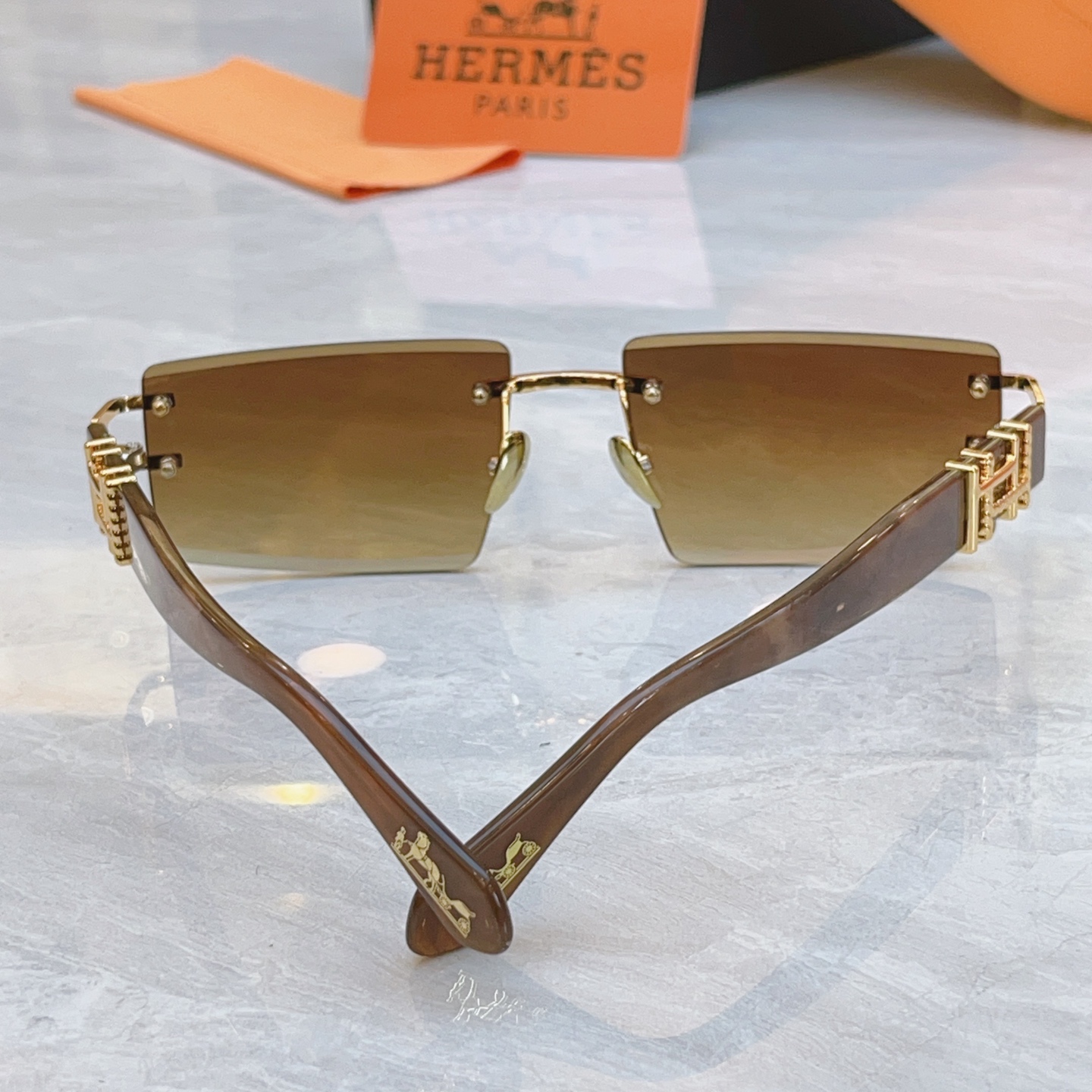 ，【HERME*】爱马*仕新款太阳镜🕶️，MODEL：9708，SIZE：59口17-143