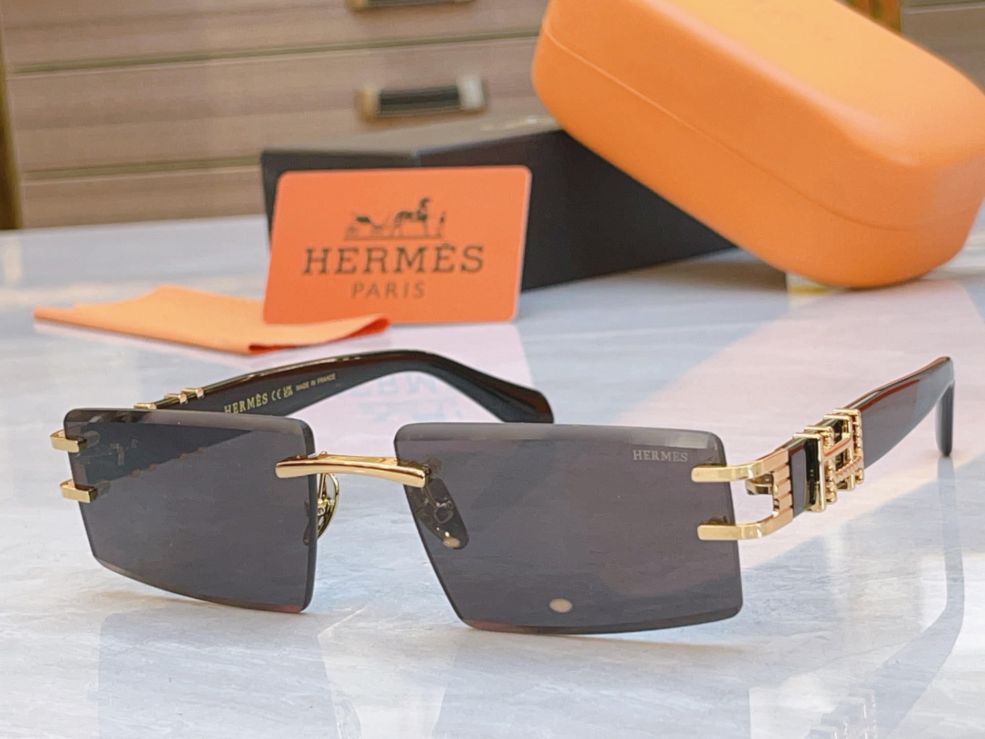 ，【HERME*】爱马*仕新款太阳镜🕶️，MODEL：9708，SIZE：59口17-143