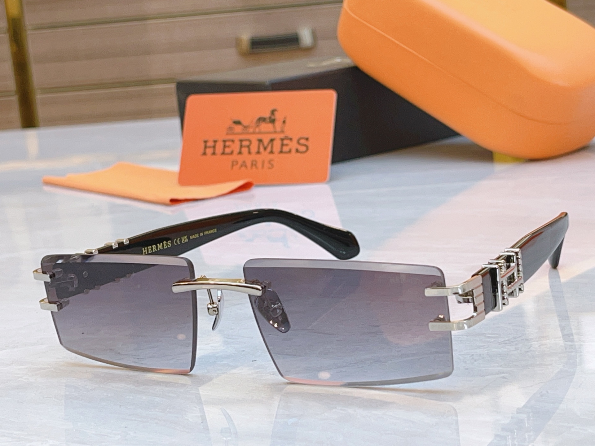 ，【HERME*】爱马*仕新款太阳镜🕶️，MODEL：9708，SIZE：59口17-143