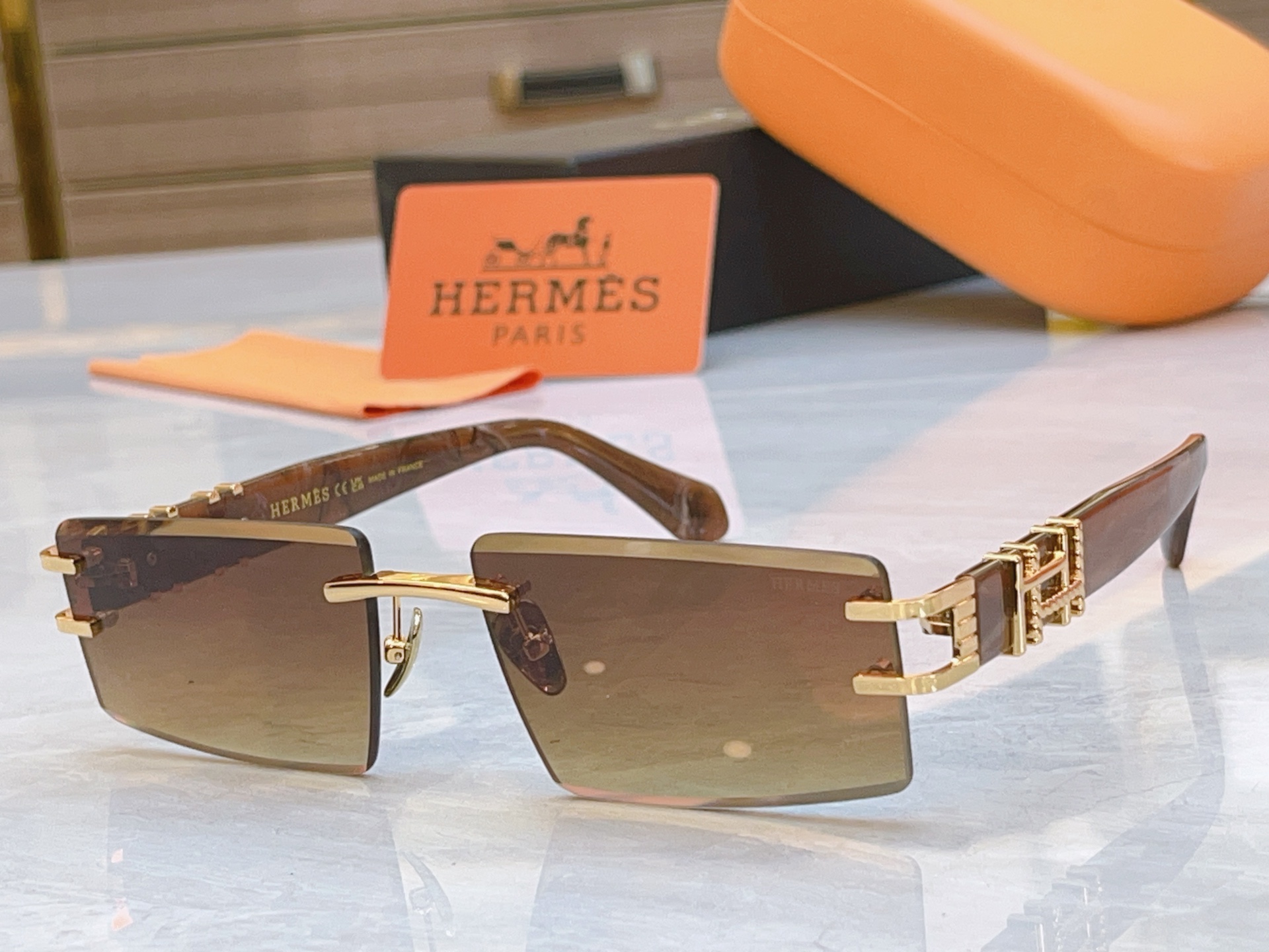 ，【HERME*】爱马*仕新款太阳镜🕶️，MODEL：9708，SIZE：59口17-143