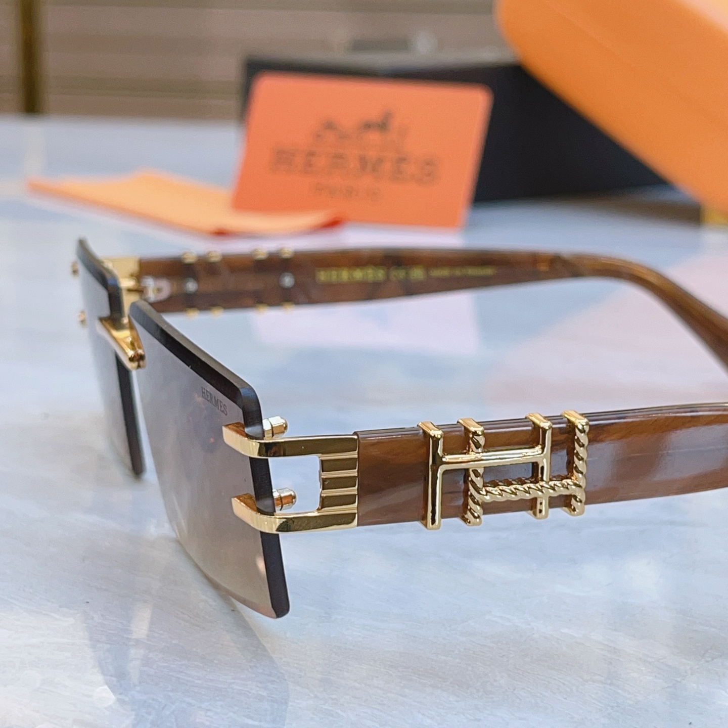，【HERME*】爱马*仕新款太阳镜🕶️，MODEL：9708，SIZE：59口17-143