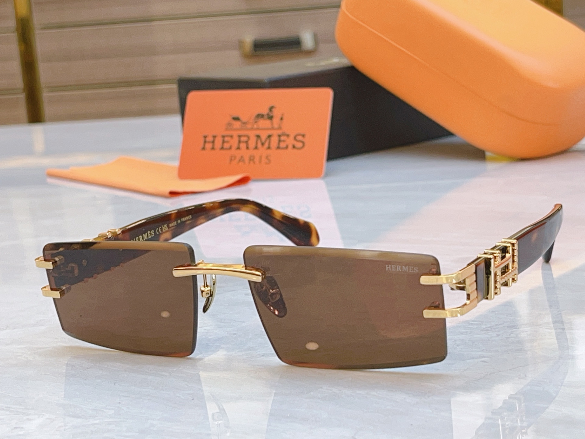 ，【HERME*】爱马*仕新款太阳镜🕶️，MODEL：9708，SIZE：59口17-143