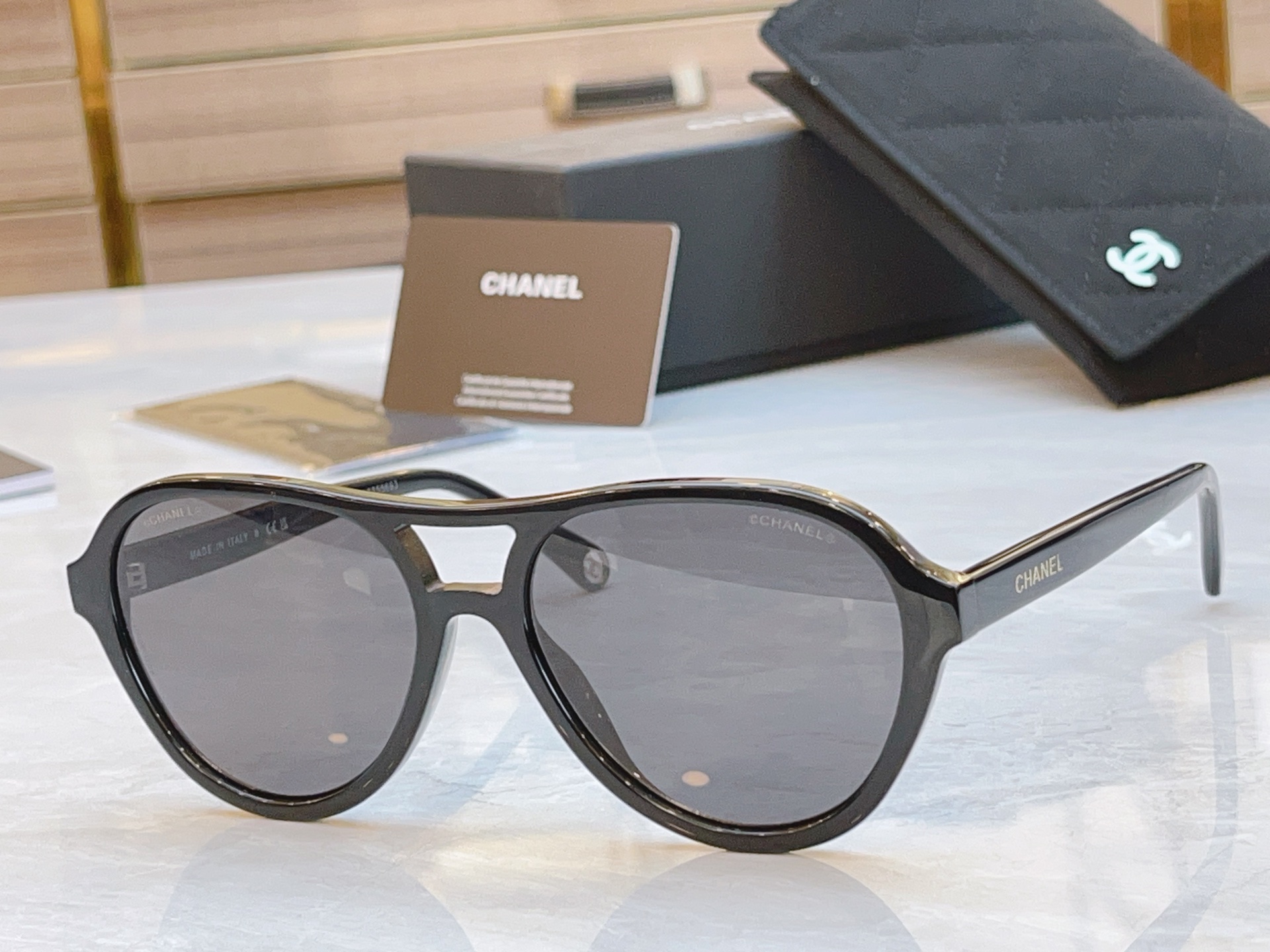 ，【CHANE*】香奈儿新款太阳镜，MODEL：CH5552U，SIZE：56口19-145