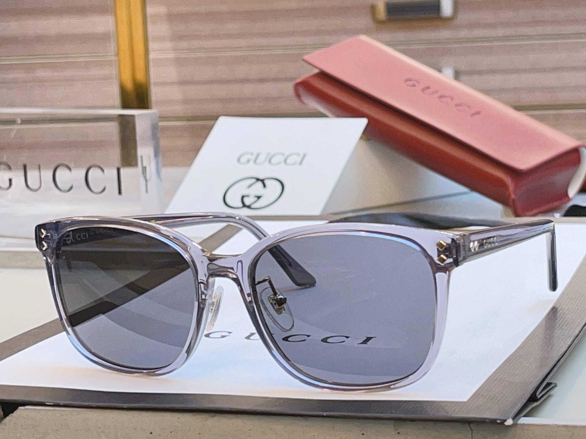 ，【GUCC*】古*驰新款眼镜架，MODEL：GG1896SK，SIZE：57口18-145