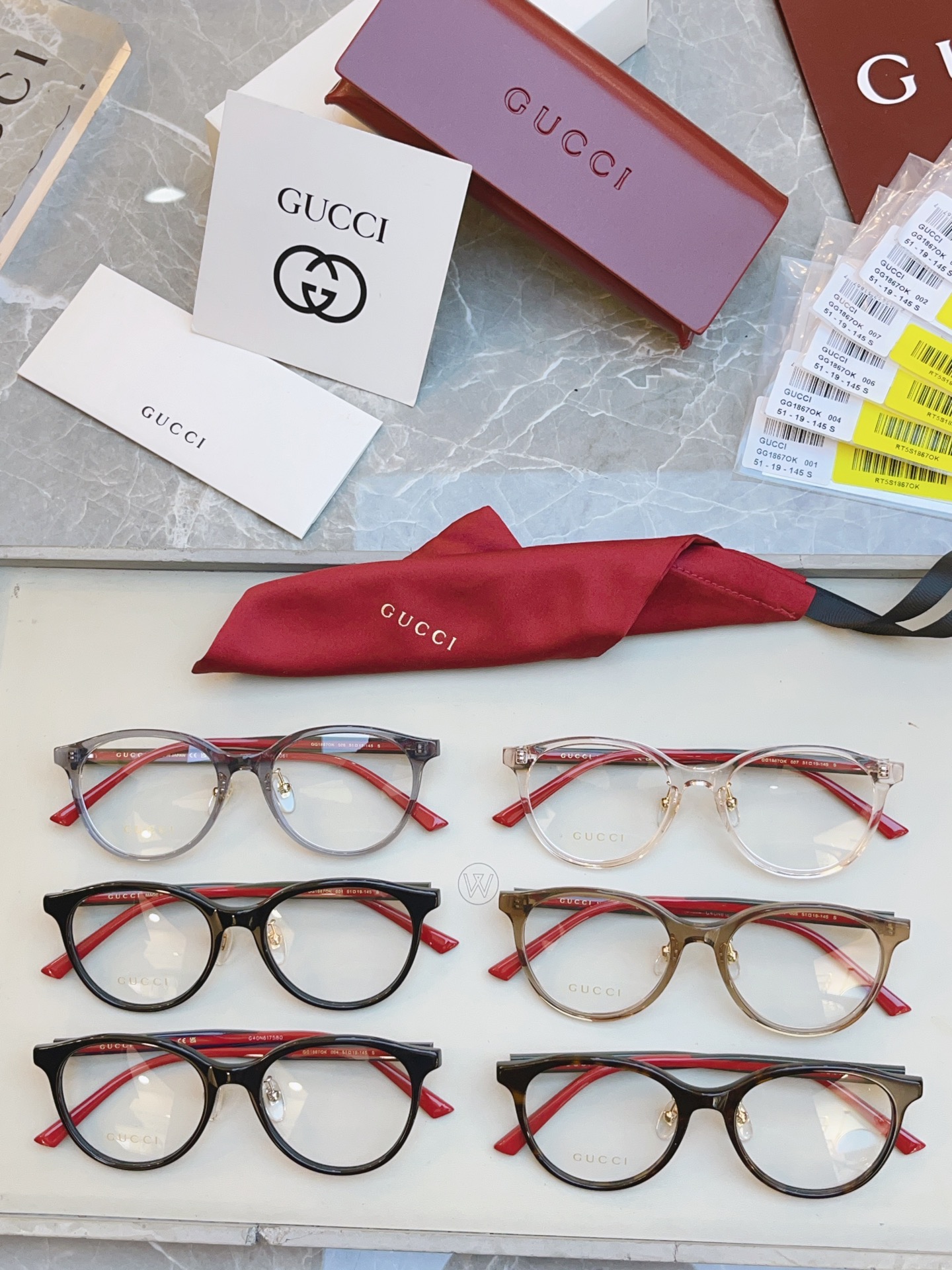 ，【GUCC*】古*驰新款眼镜架，MODEL：GG1867OK，SIZE：51口19-145 S