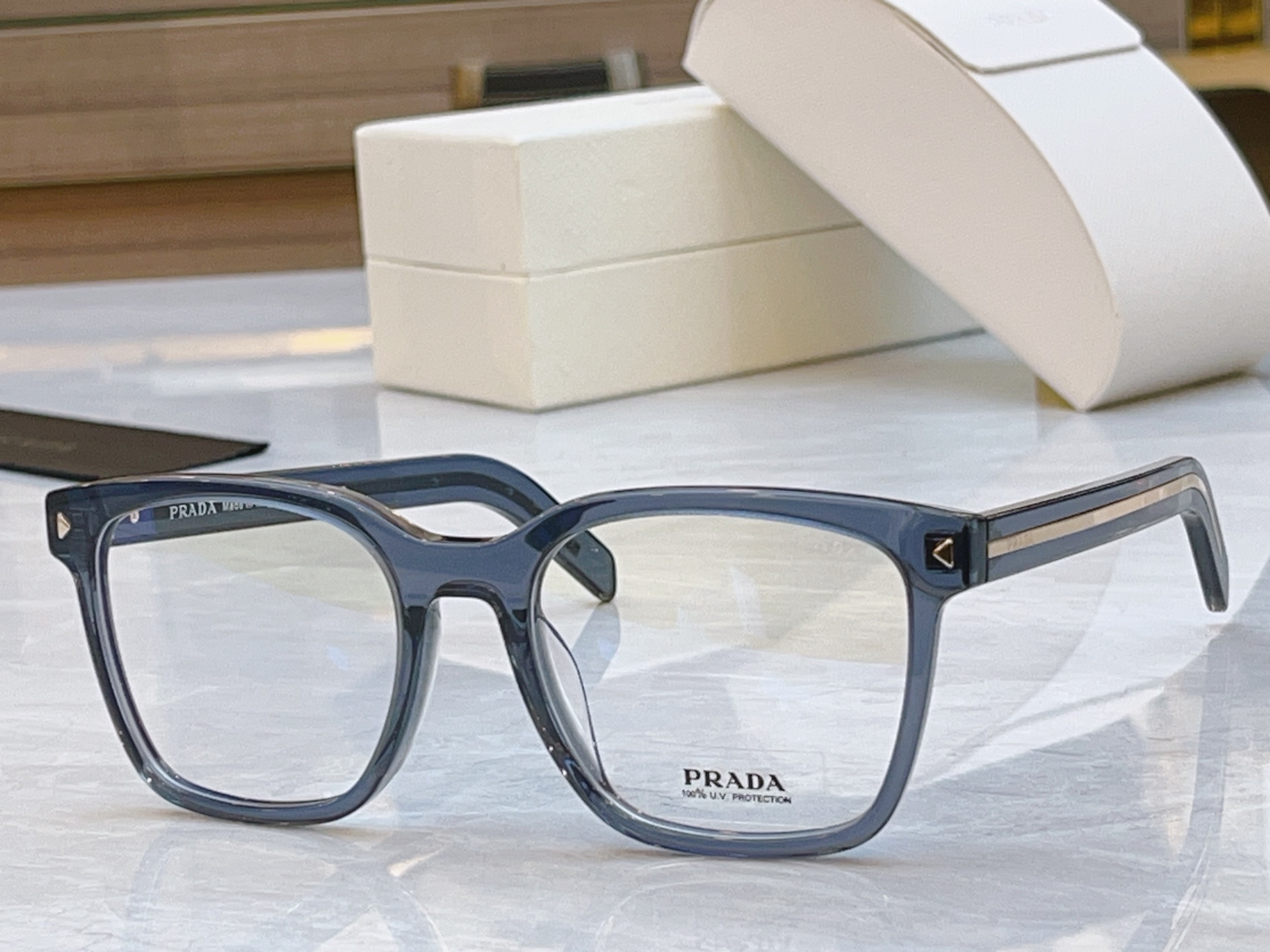 ，【PRAD*】普拉*达新款眼镜架，MODEL：VPR B11v，SIZE：54口21-150