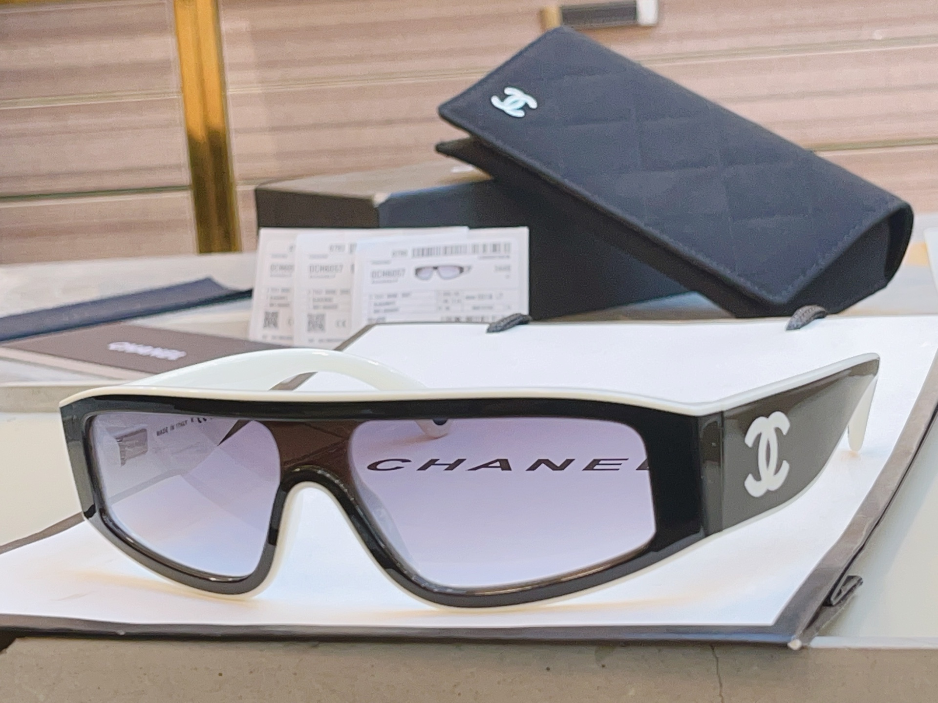 ，高质量版本，【CHANE*】香奈*儿新款太阳镜🕶️，MODEL：CH6057，SIZE：140