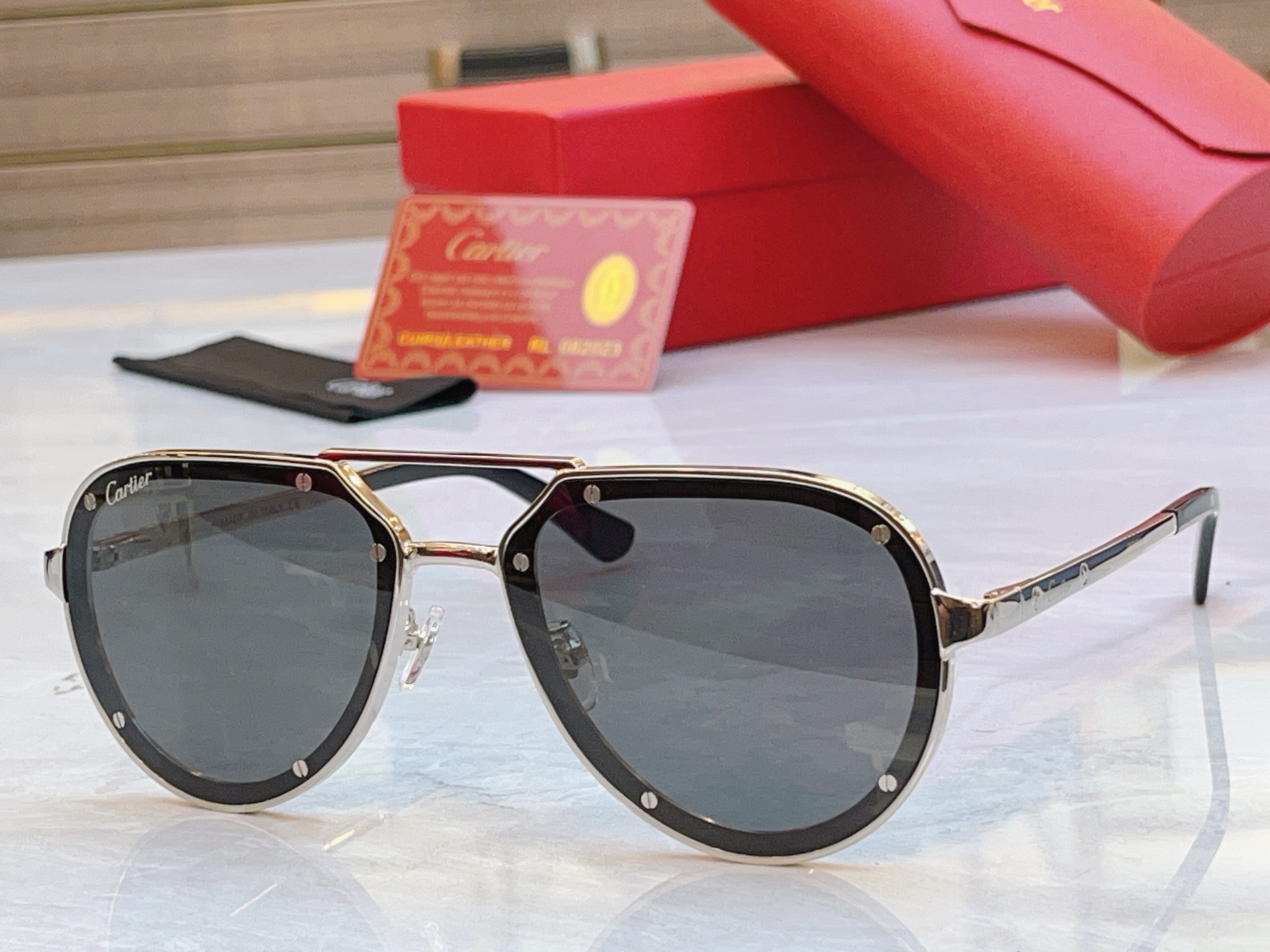 ，【CARTIE*】卡地*亚新款太阳镜，CT0195S，size60口17-145