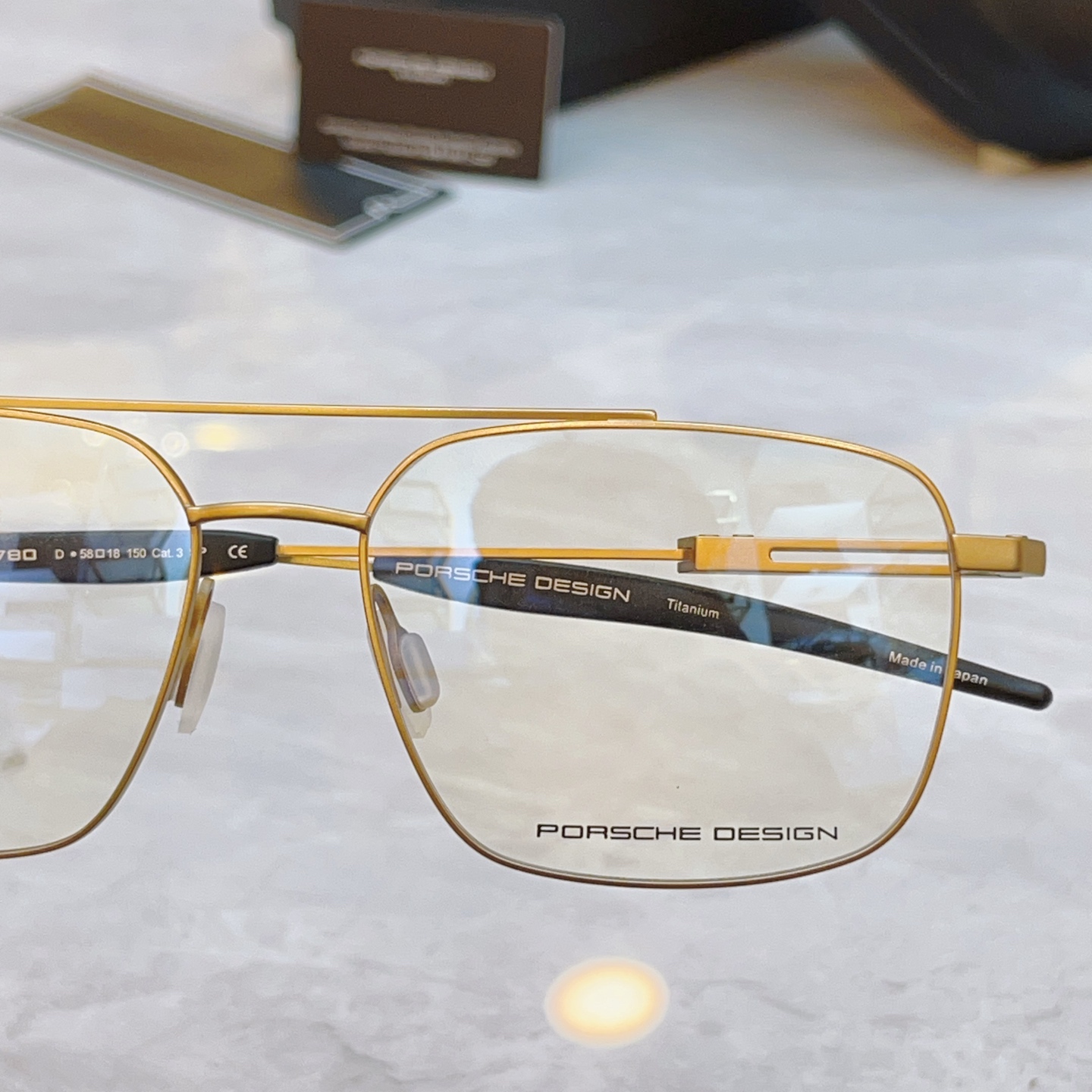 ，【PORSCHE DESIG*】保时*捷新款太阳镜，钛架 MODEL：，SIZE：58口18-150