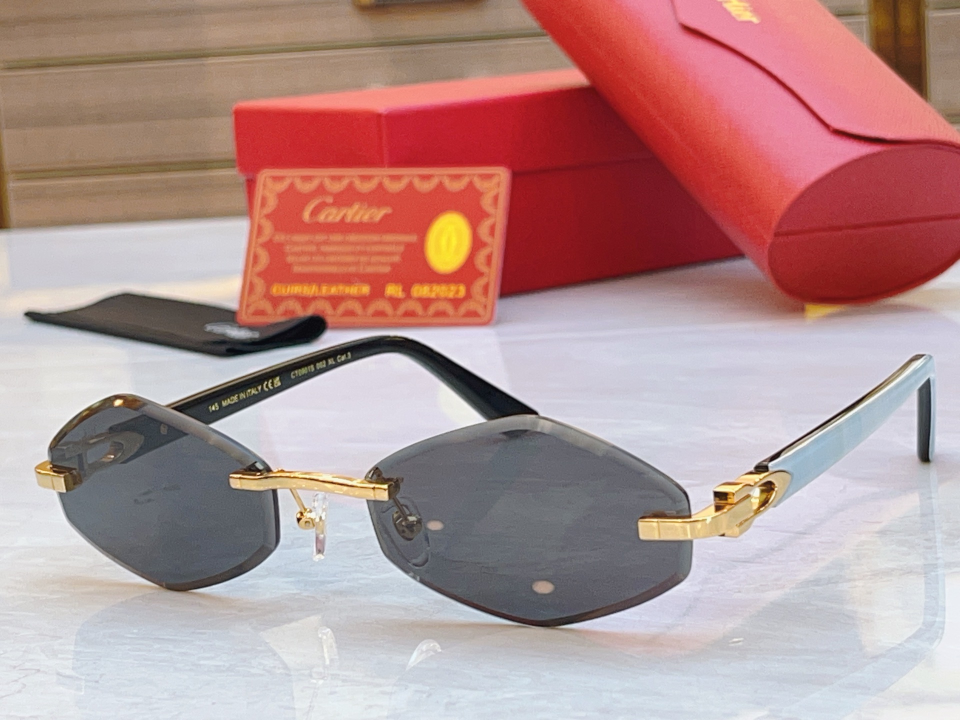 ，【CARTIE*】卡地*亚新款太阳镜，CT0901S，size59口21-145