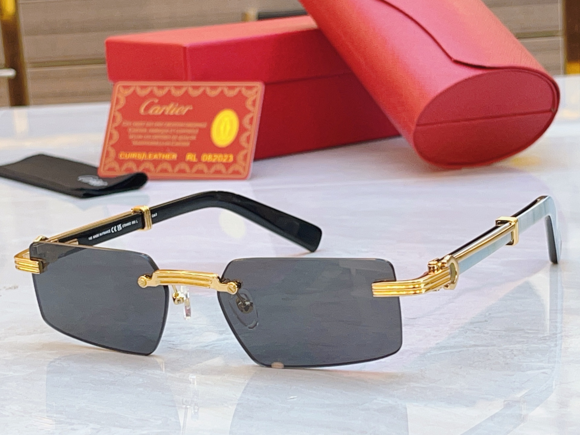 ，【CARTIE*】卡地*亚新款太阳镜，CT0485O，size55口18-145