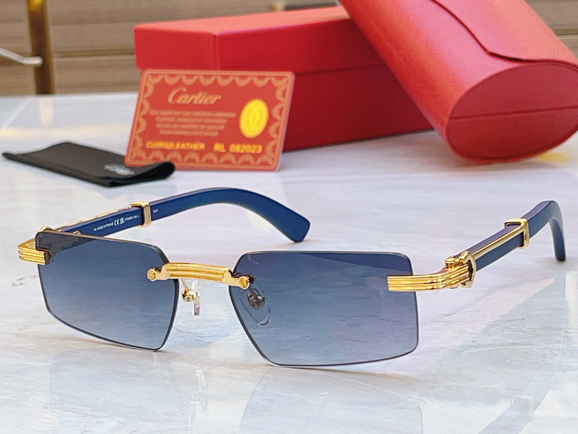 ，【CARTIE*】卡地*亚新款太阳镜，CT0485O，size55口18-145