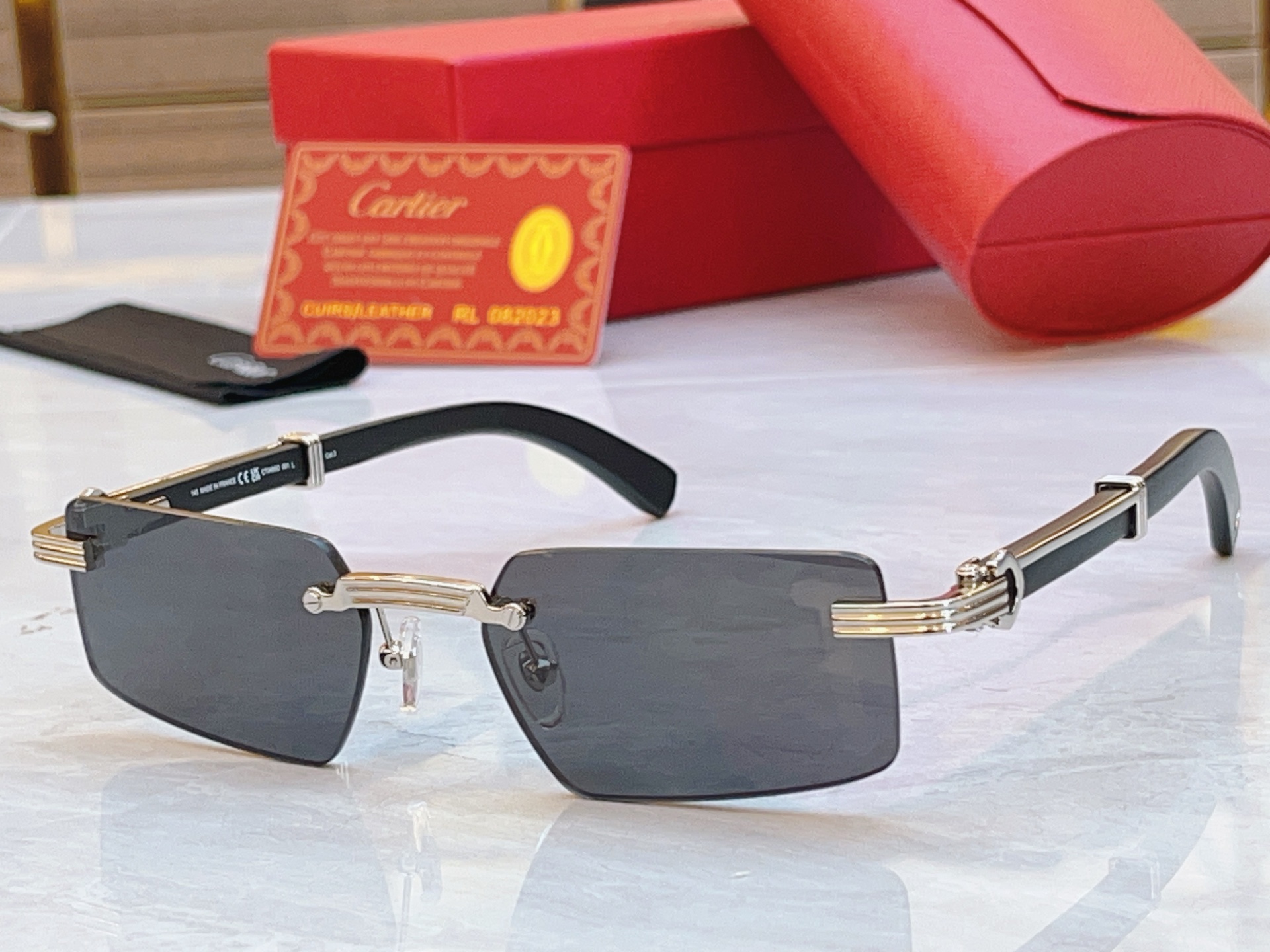 ，【CARTIE*】卡地*亚新款太阳镜，CT0485O，size55口18-145