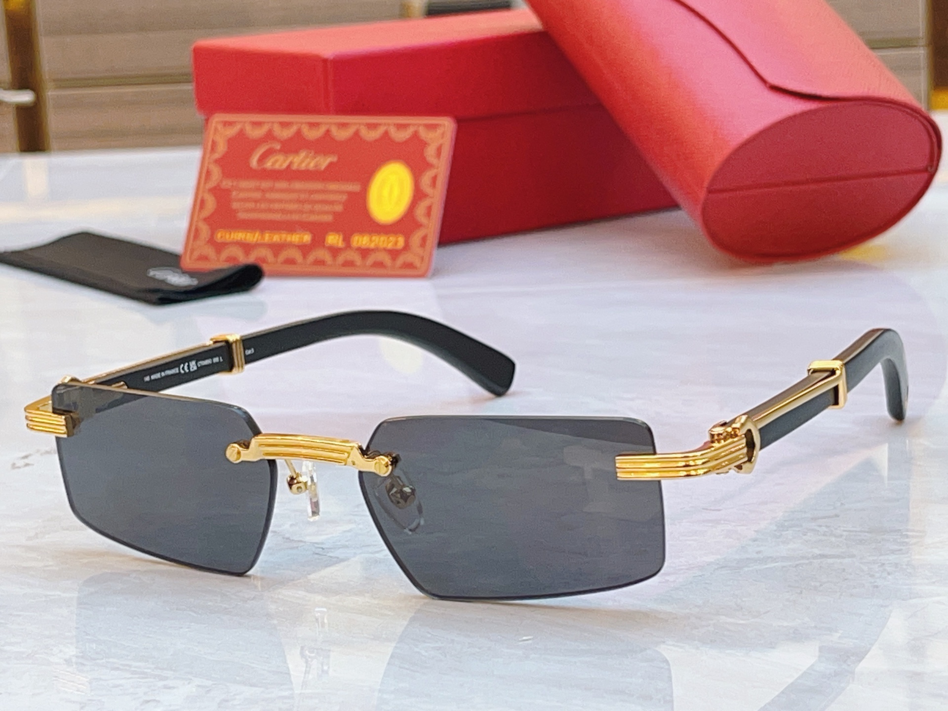 ，【CARTIE*】卡地*亚新款太阳镜，CT0485O，size55口18-145