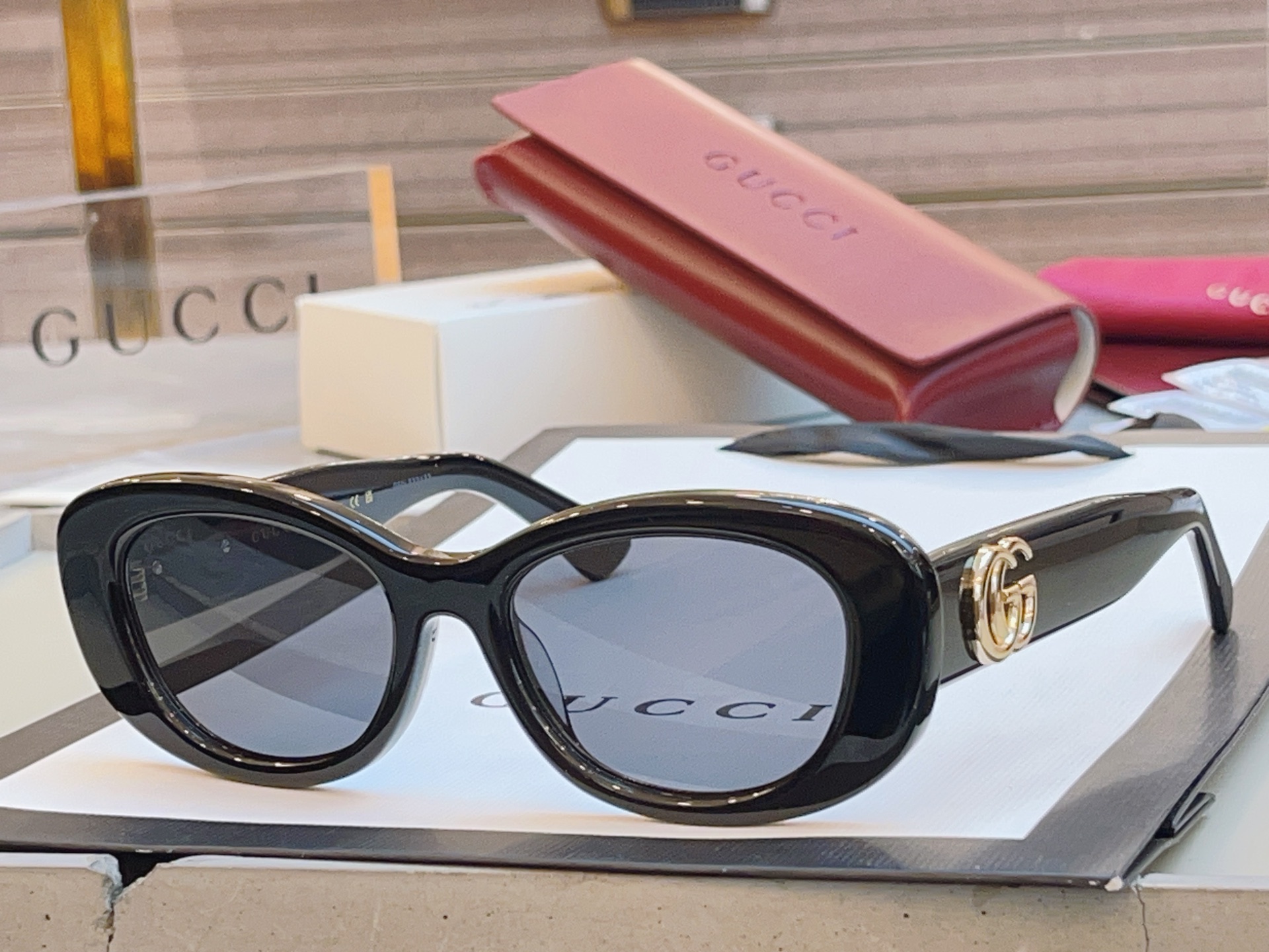 ，【GUCC*】古*驰新款眼镜架，MODEL：GG1829SK，SIZE：53口18-145