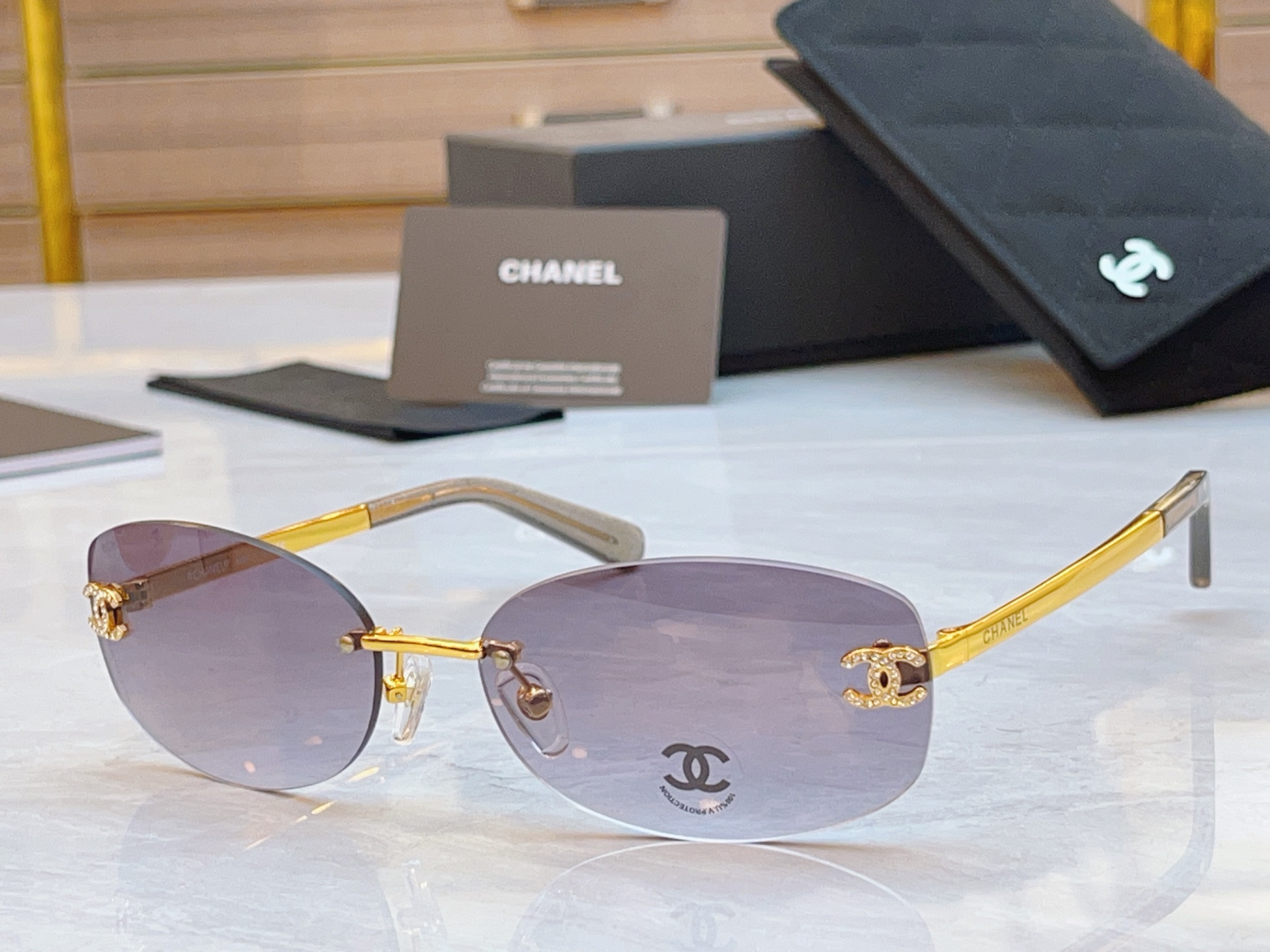 NO:374008,,【CHAN*】Chanel*'s new sunglasses, MODELCH71559, SIZE62 16-145 glasses, sunglasses, glasses, chanel, chanel19860909,【CHAN*】香奈*儿新款太阳镜, MODELCH71559,SIZE62口16-145眼镜墨镜太阳镜,眼镜,chanel,chanel,glasses