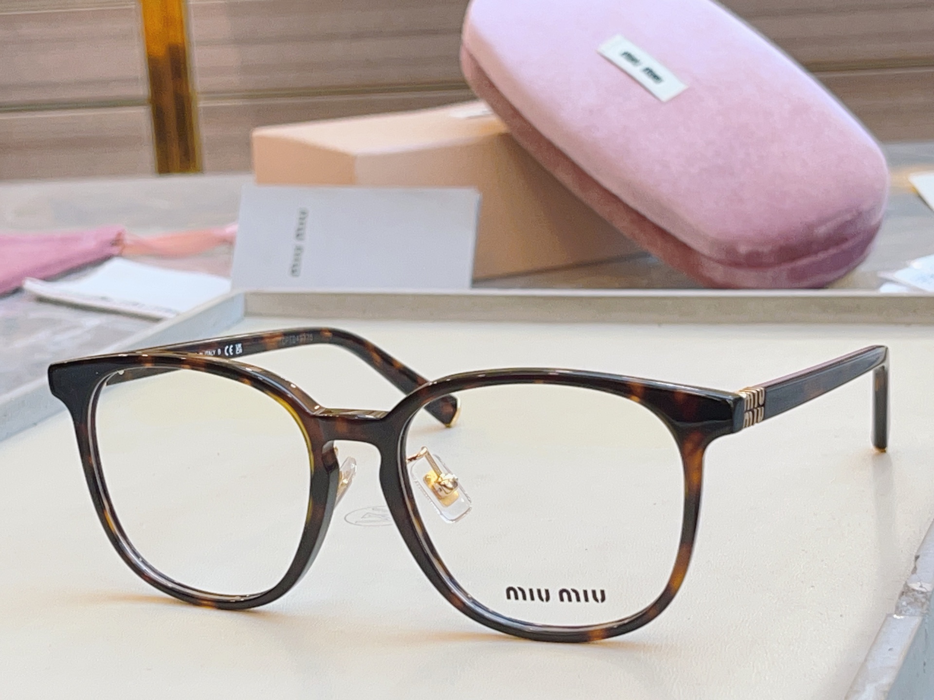 ，【MIUMI*】缪*缪新款眼镜架，Mod VMU 07W-5，SIZE53口17-140